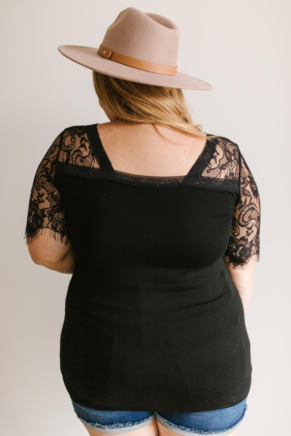 A Little Bit of Lace Top In Black