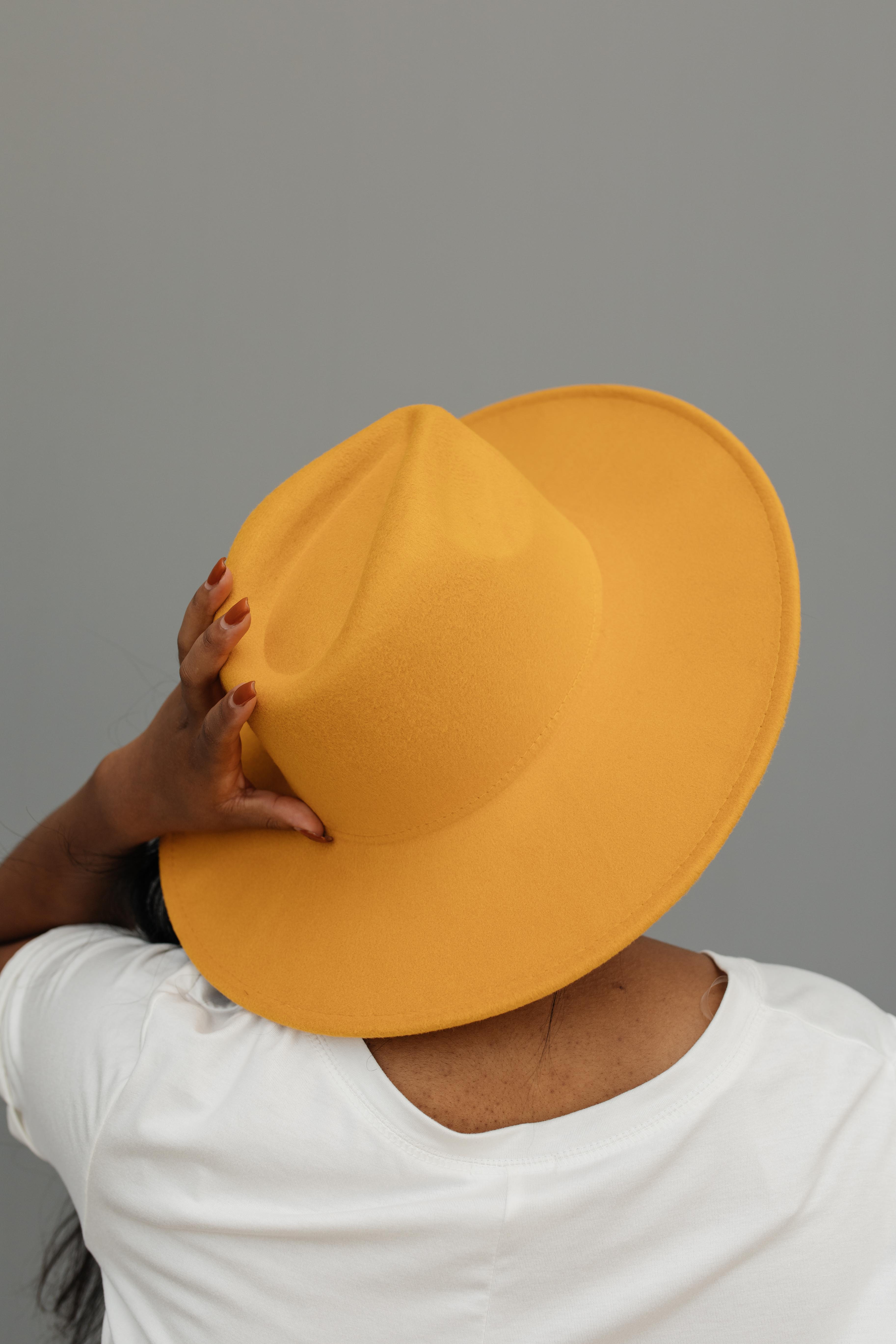 Felicity Flat Brim Hat In Honey- 9/22/2020