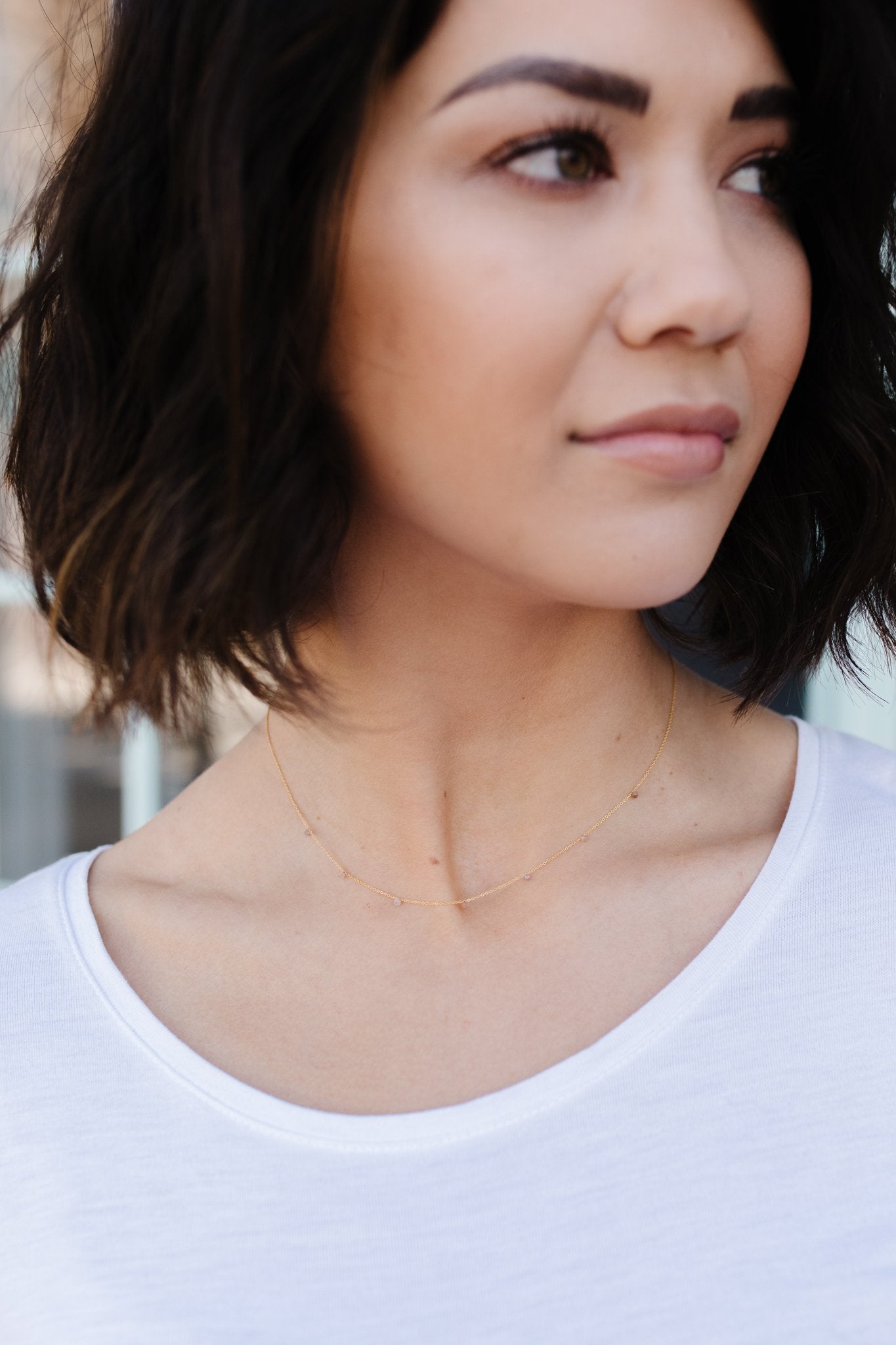 Dainty Spaced Bead Choker