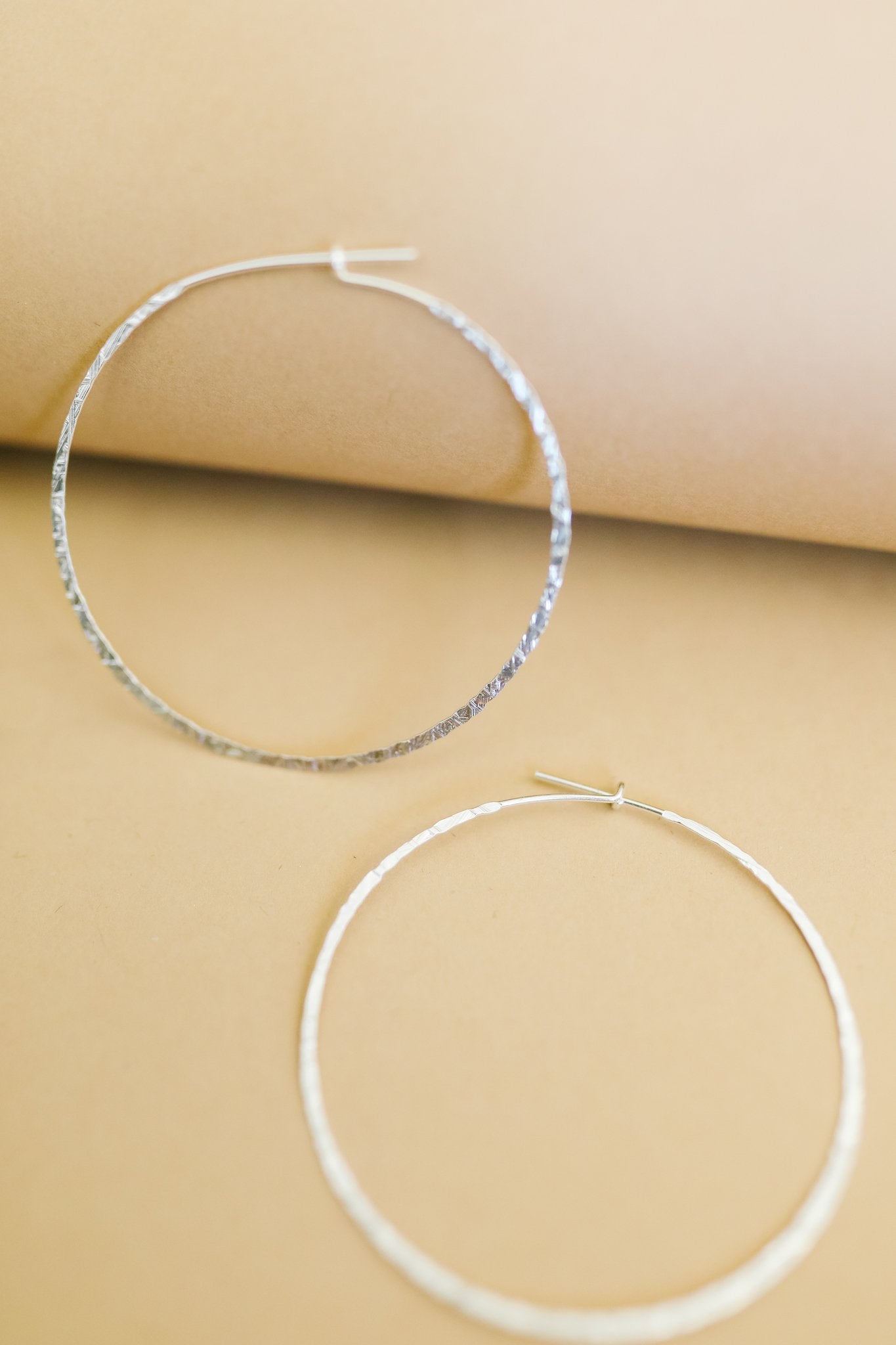 Slim & Rough Hewn Hoops