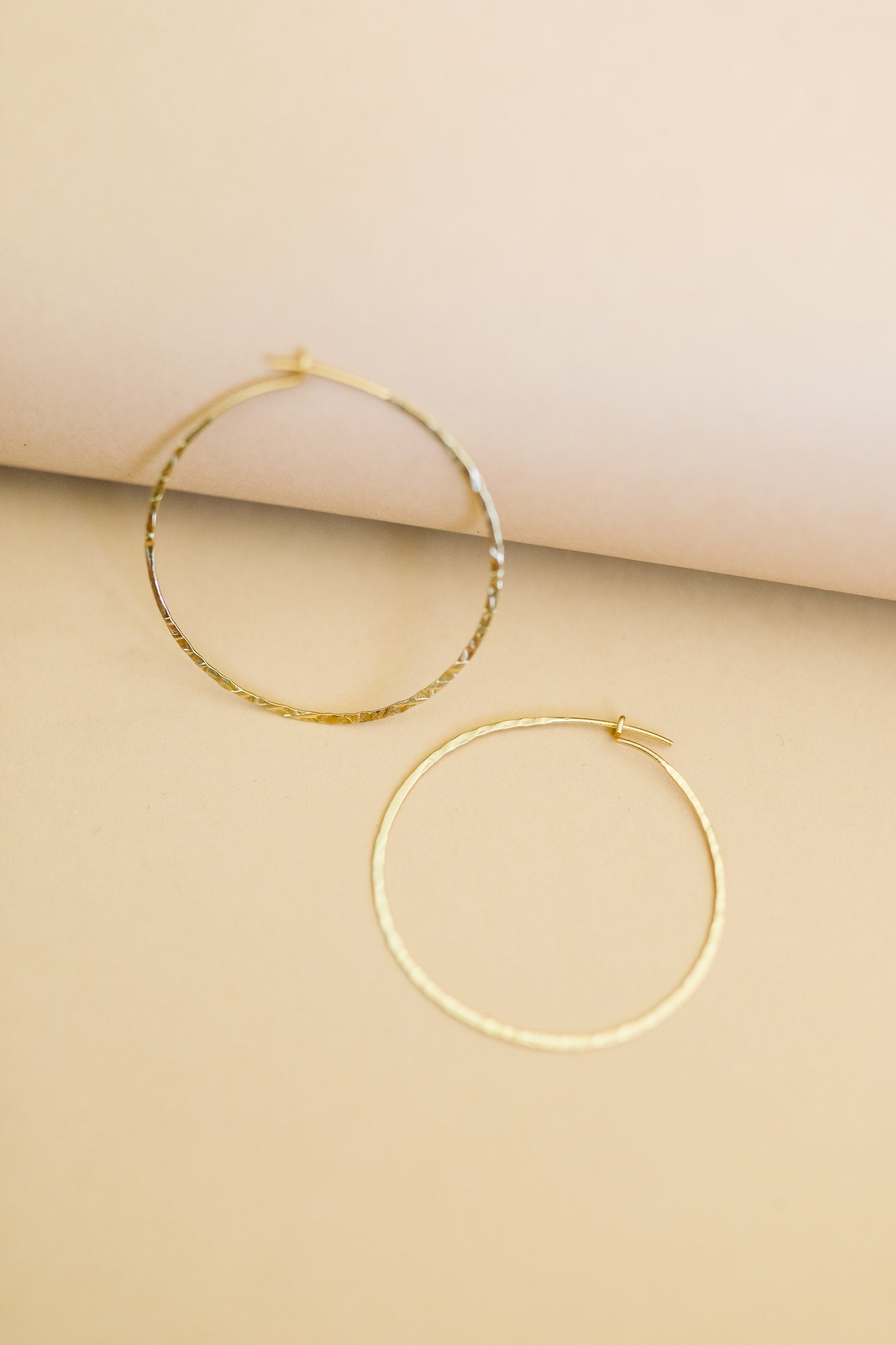 Slim & Rough Hewn Hoops