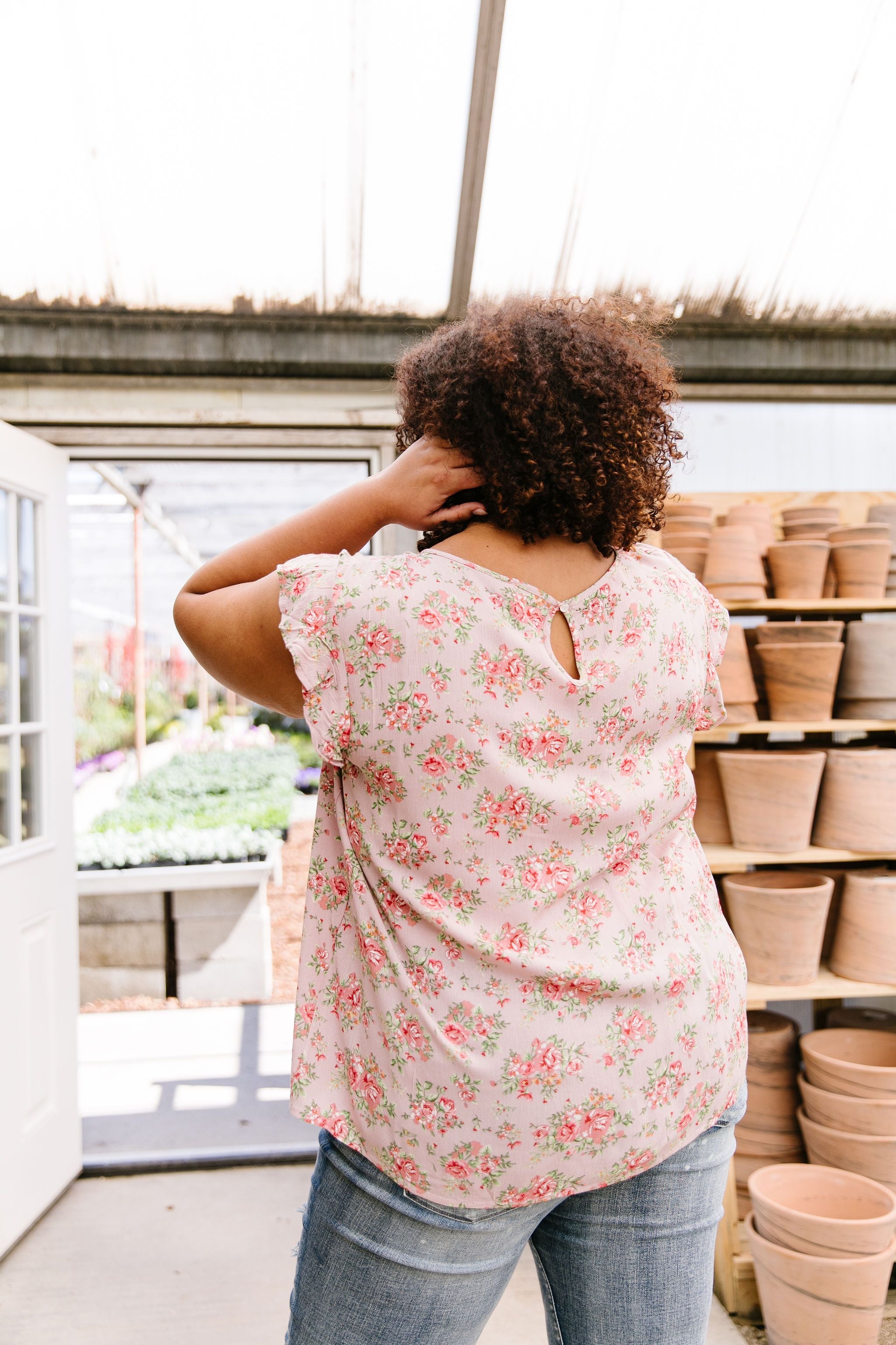 Mauve Floral Rhapsody Top