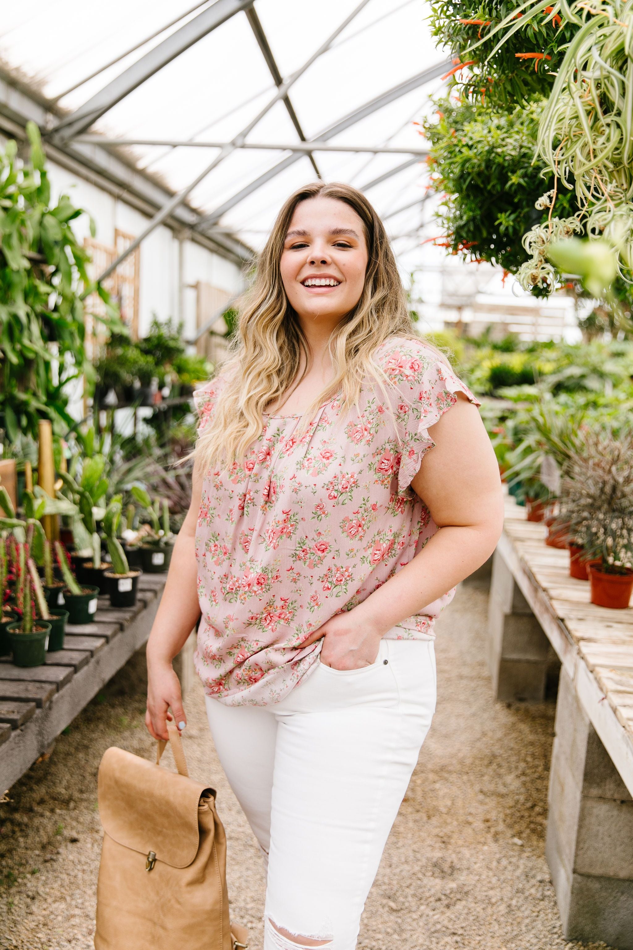 Mauve Floral Rhapsody Top