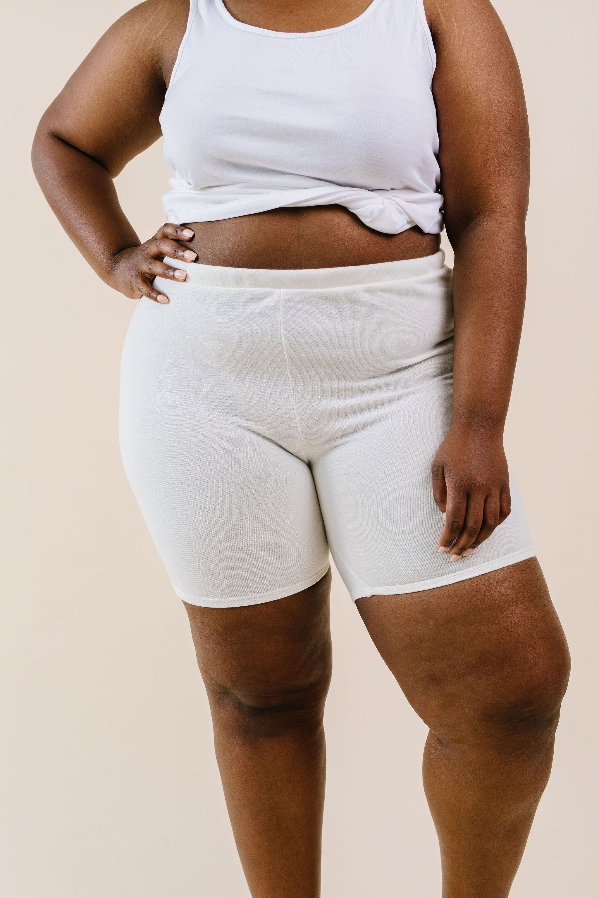 To Lounge Or Bike Shorts In Ivory