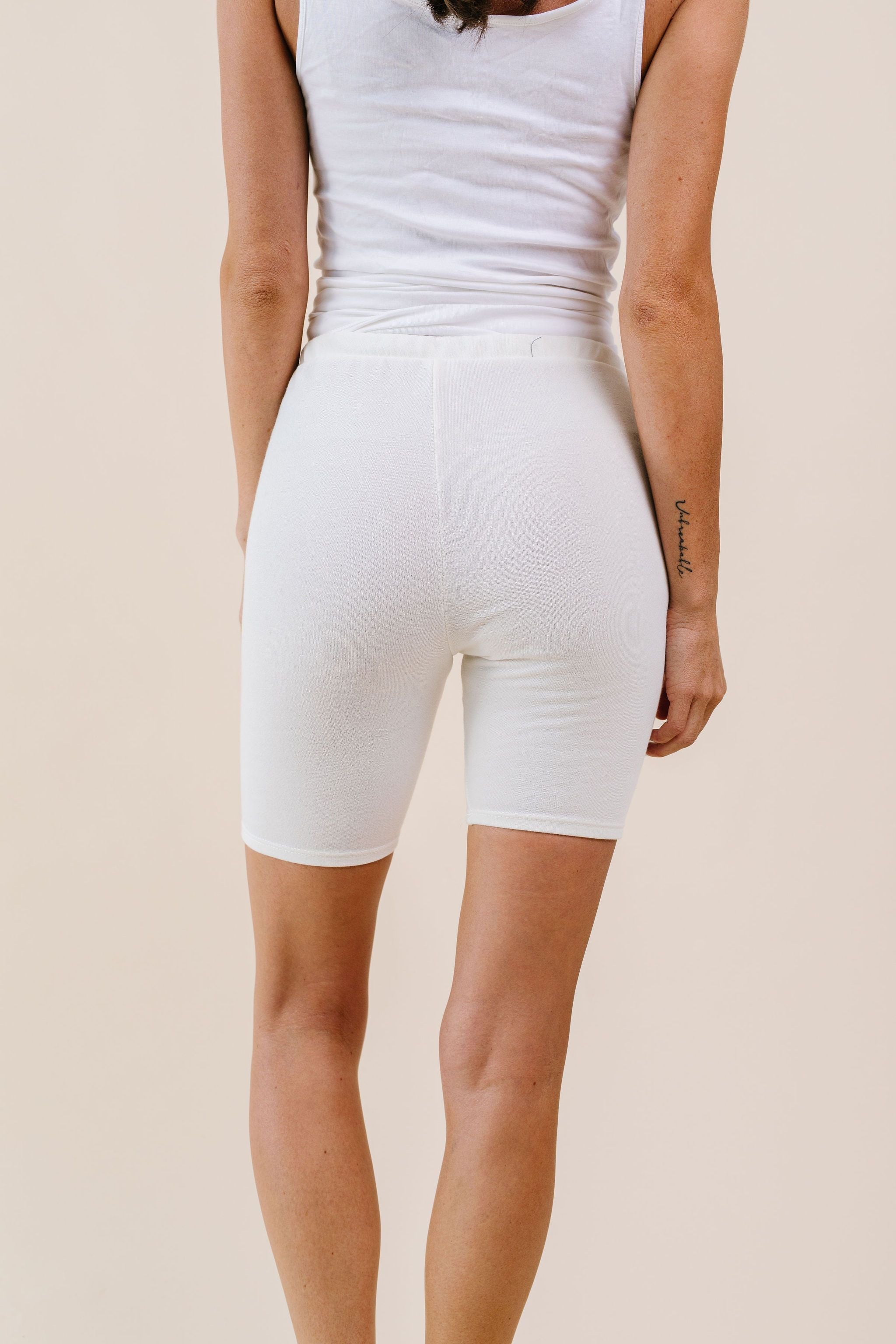 To Lounge Or Bike Shorts In Ivory