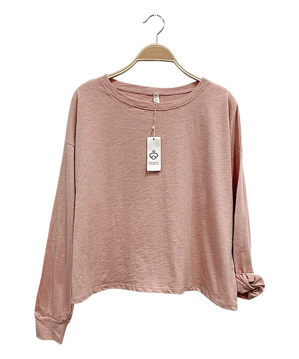 Anytime Long Sleeve Tee in Mauve