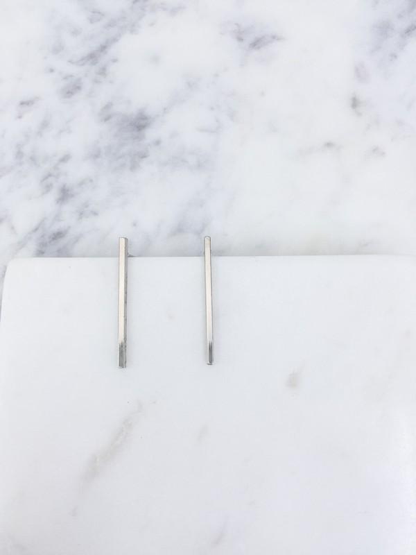 Silver Streak Earrings