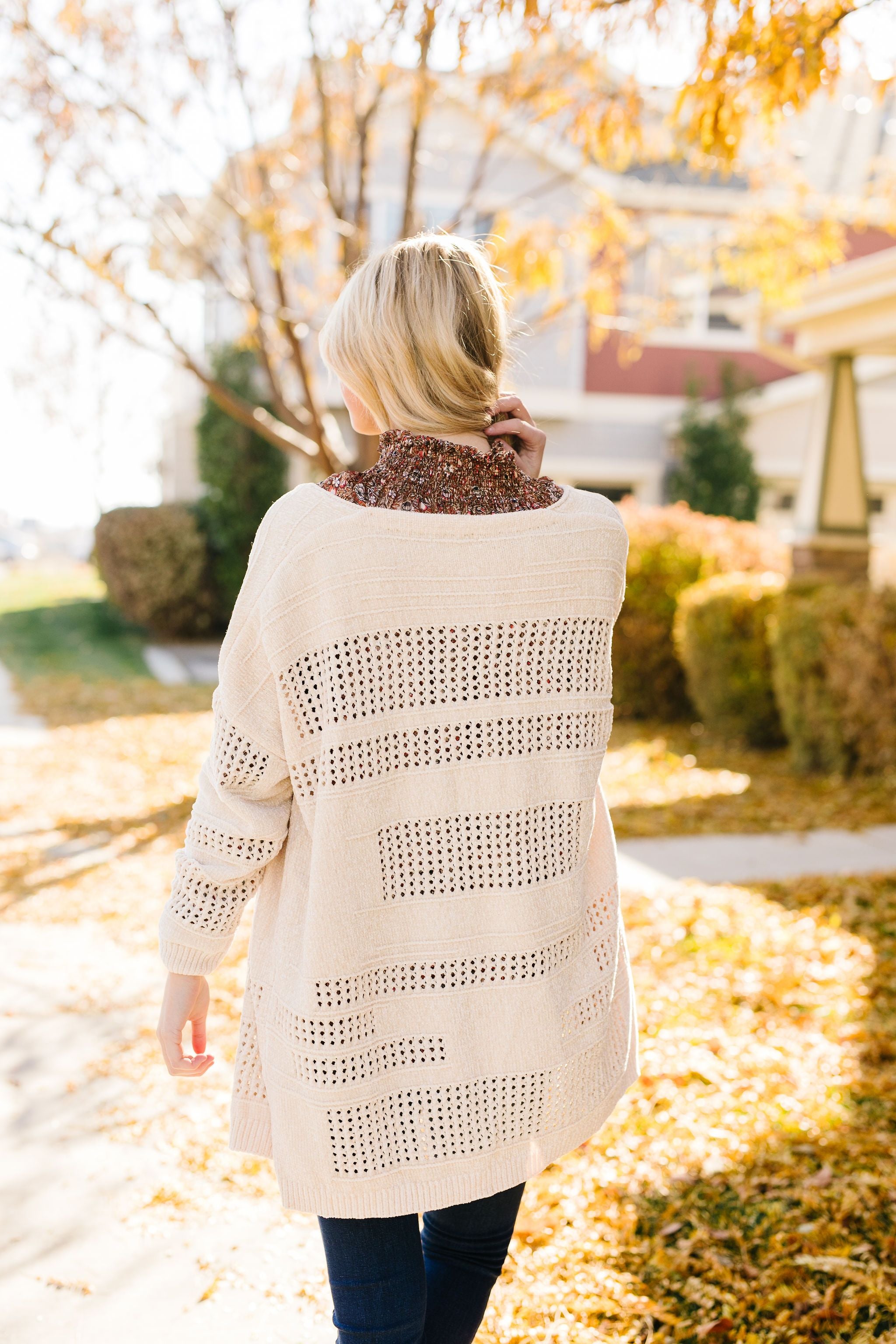 Window Shopping Cream Cardigan