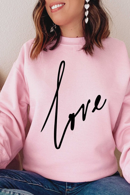 Nothing But Love Sweatshirt in Pink