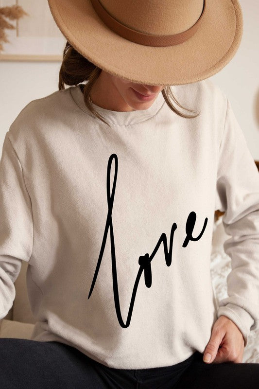 Nothing But Love Sweatshirt In Sand