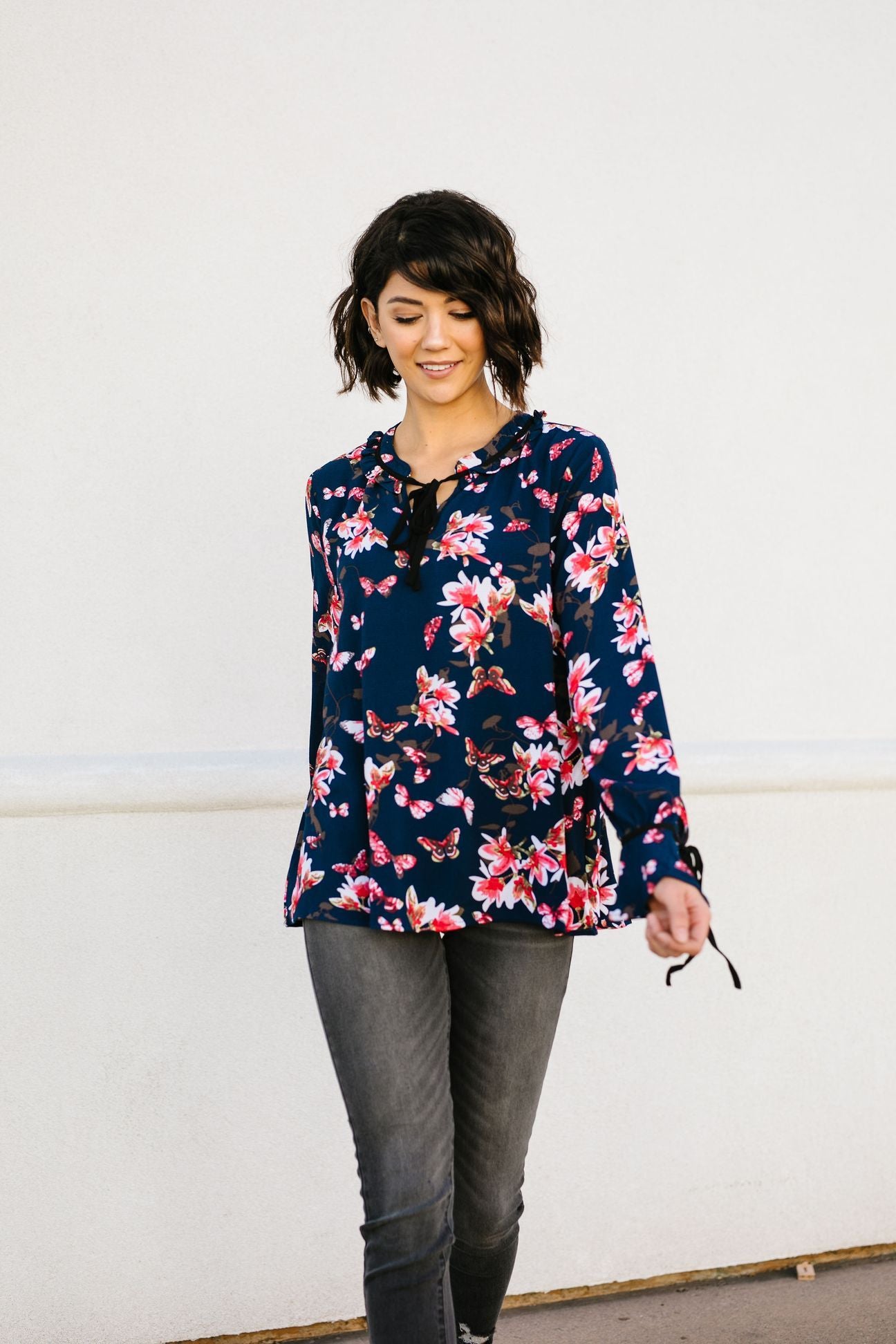 Midnight Blossoms Blouse