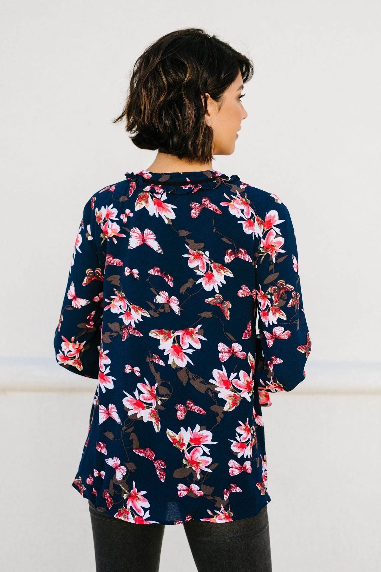 Midnight Blossoms Blouse