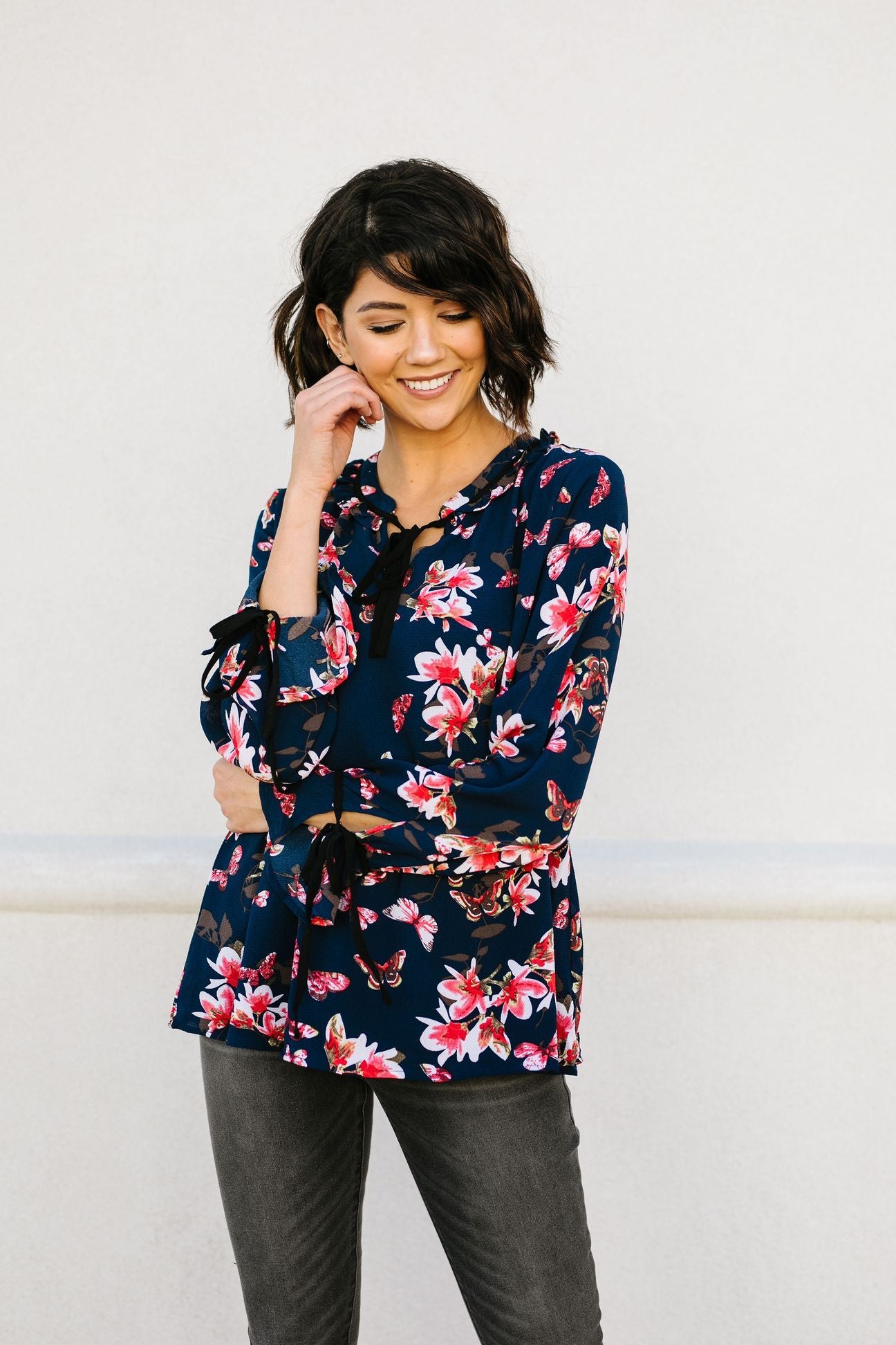 Midnight Blossoms Blouse