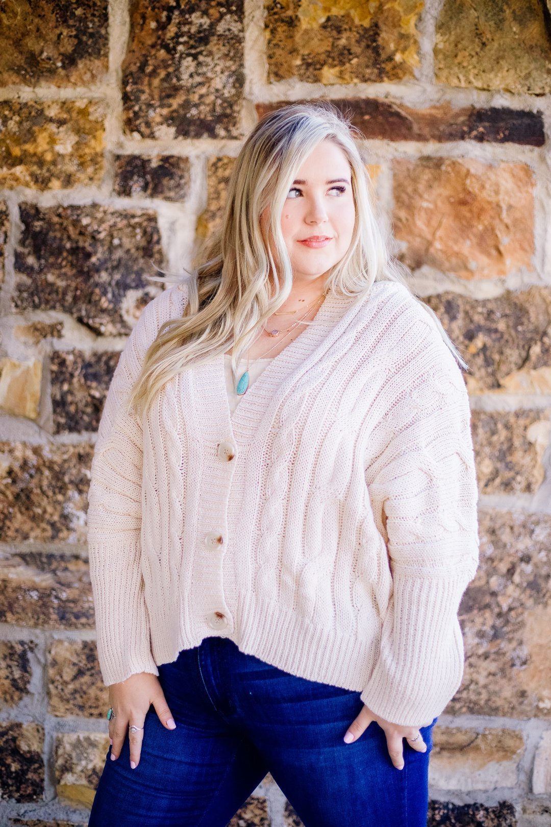 Ms. Rogers Button-Down Cardi