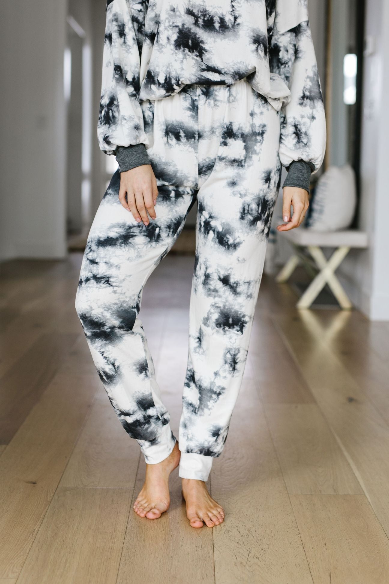 Rejuvenation Black & White Joggers