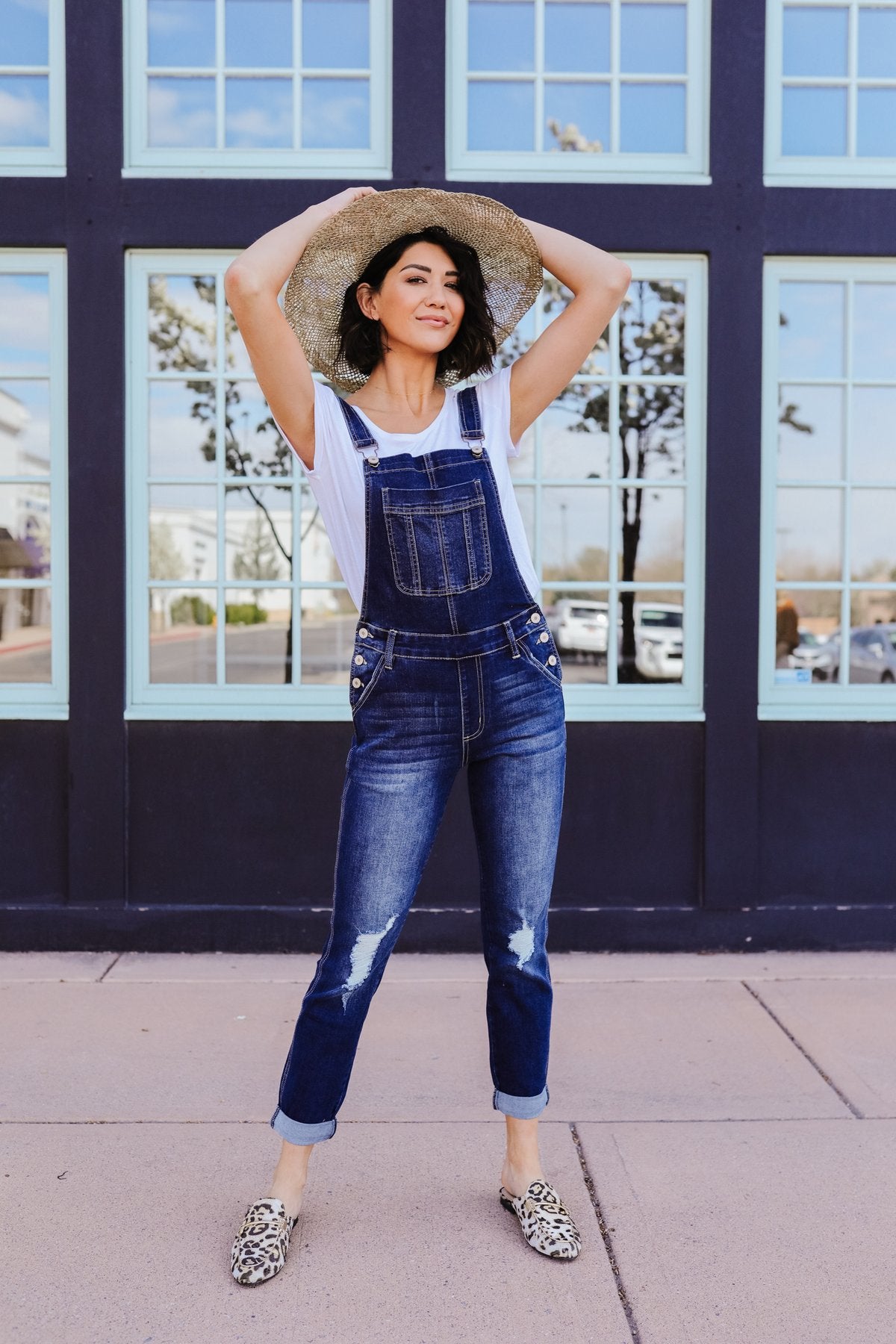 Under Siege Overalls In Dark Wash