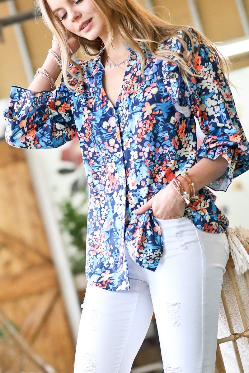 Tiptoe Through The Tulips Blouse