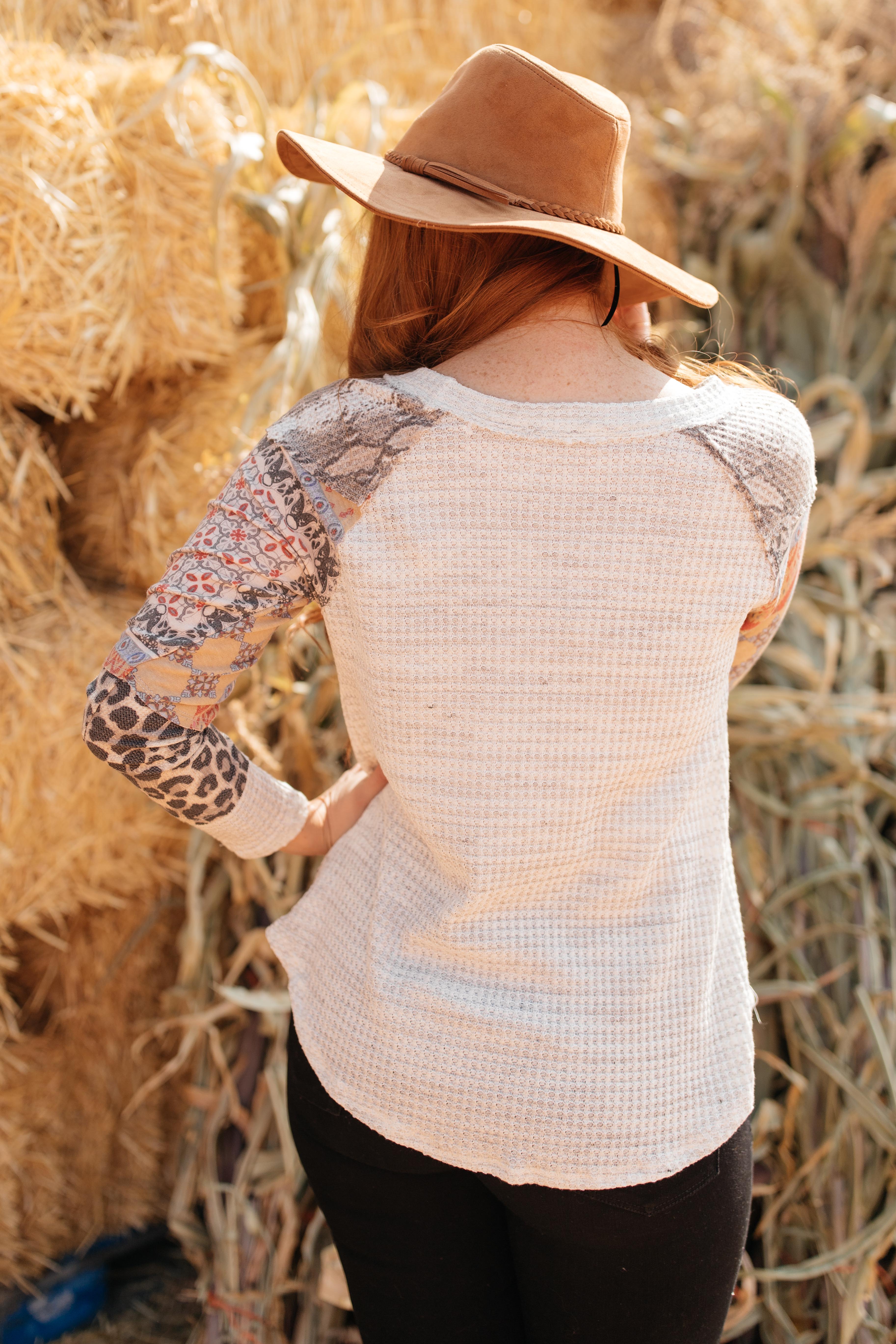 All About The Details Top in Heather