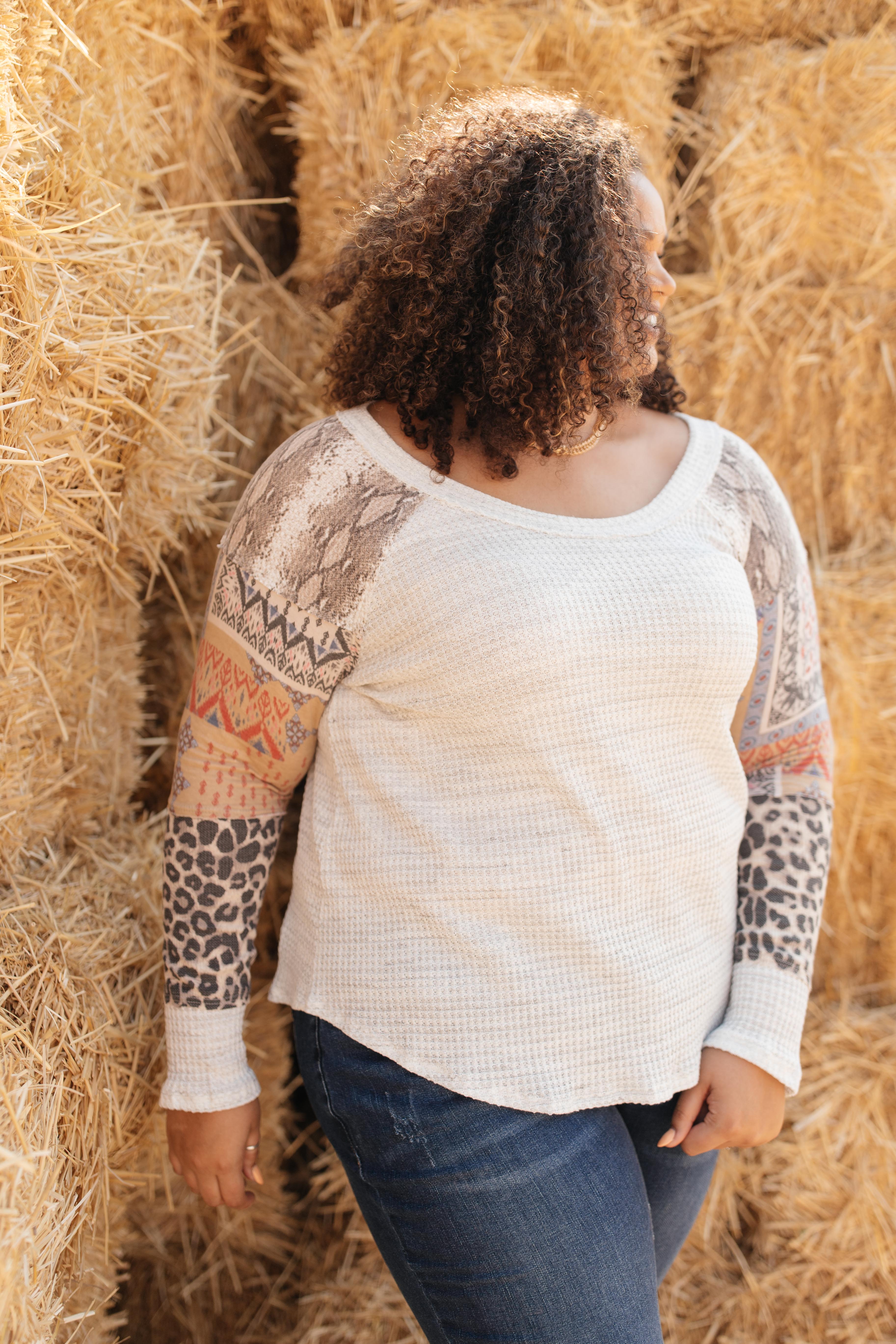 All About The Details Top in Heather