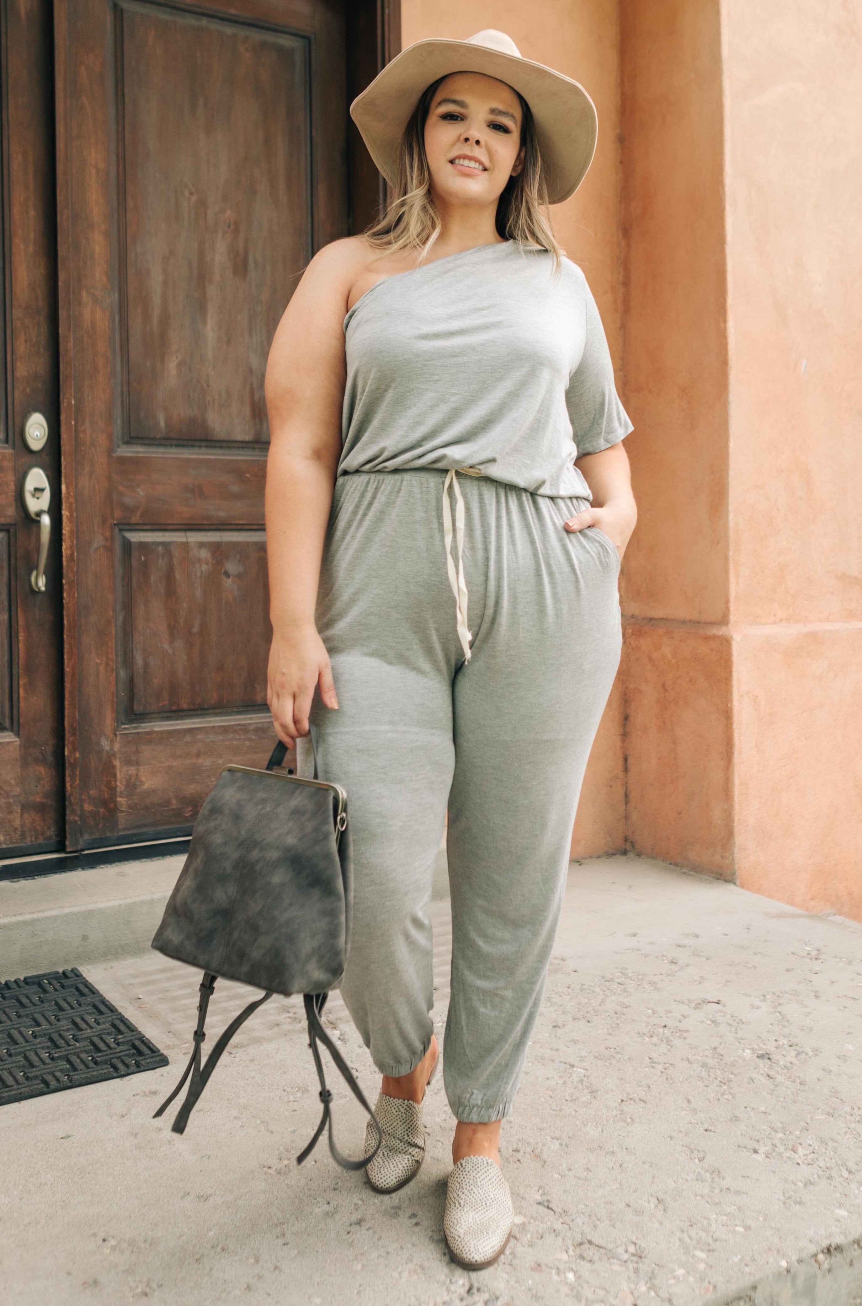 Arm And A Leg Jumpsuit In Gray