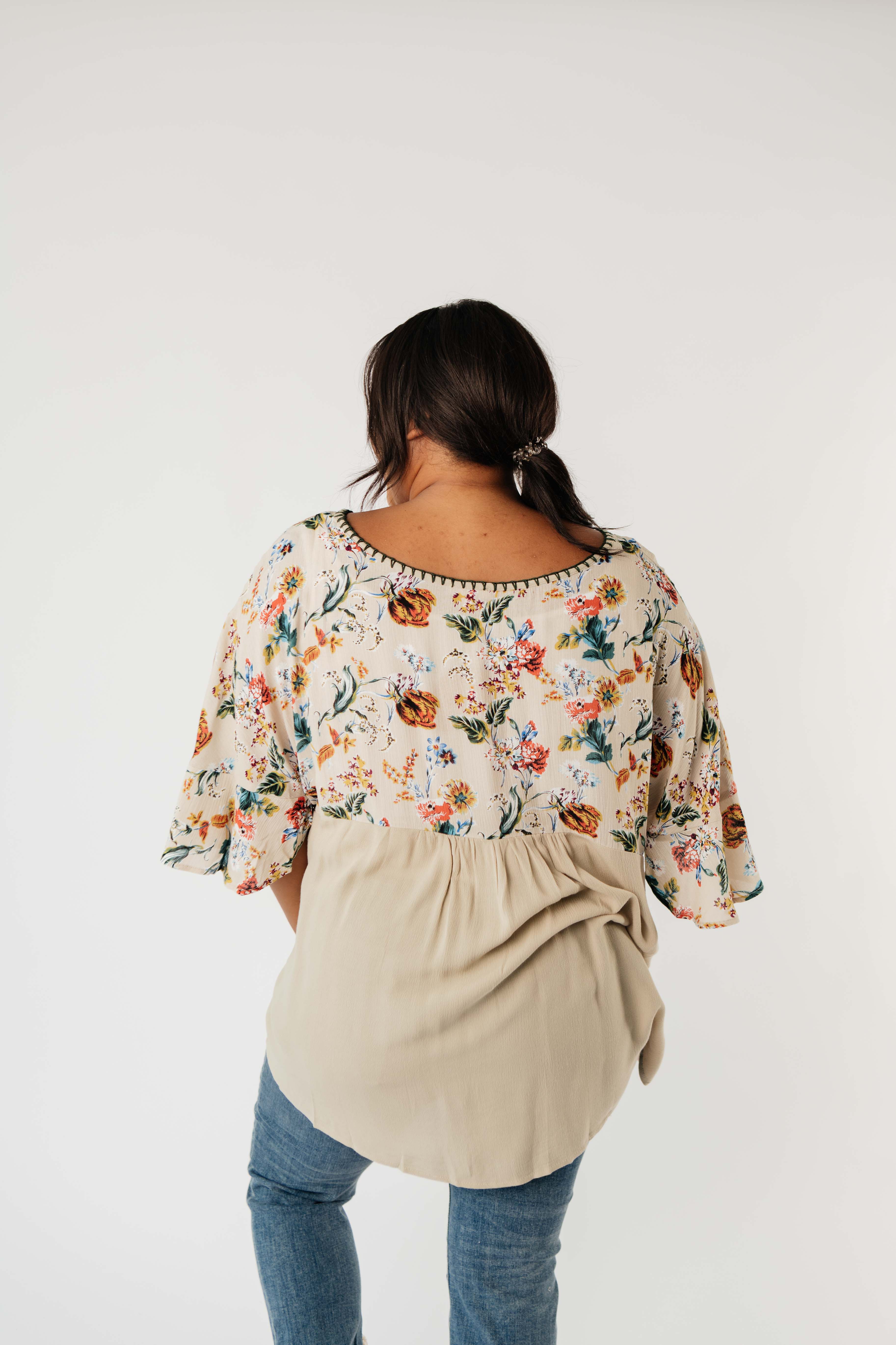 Floral Focus On Fall Blouse