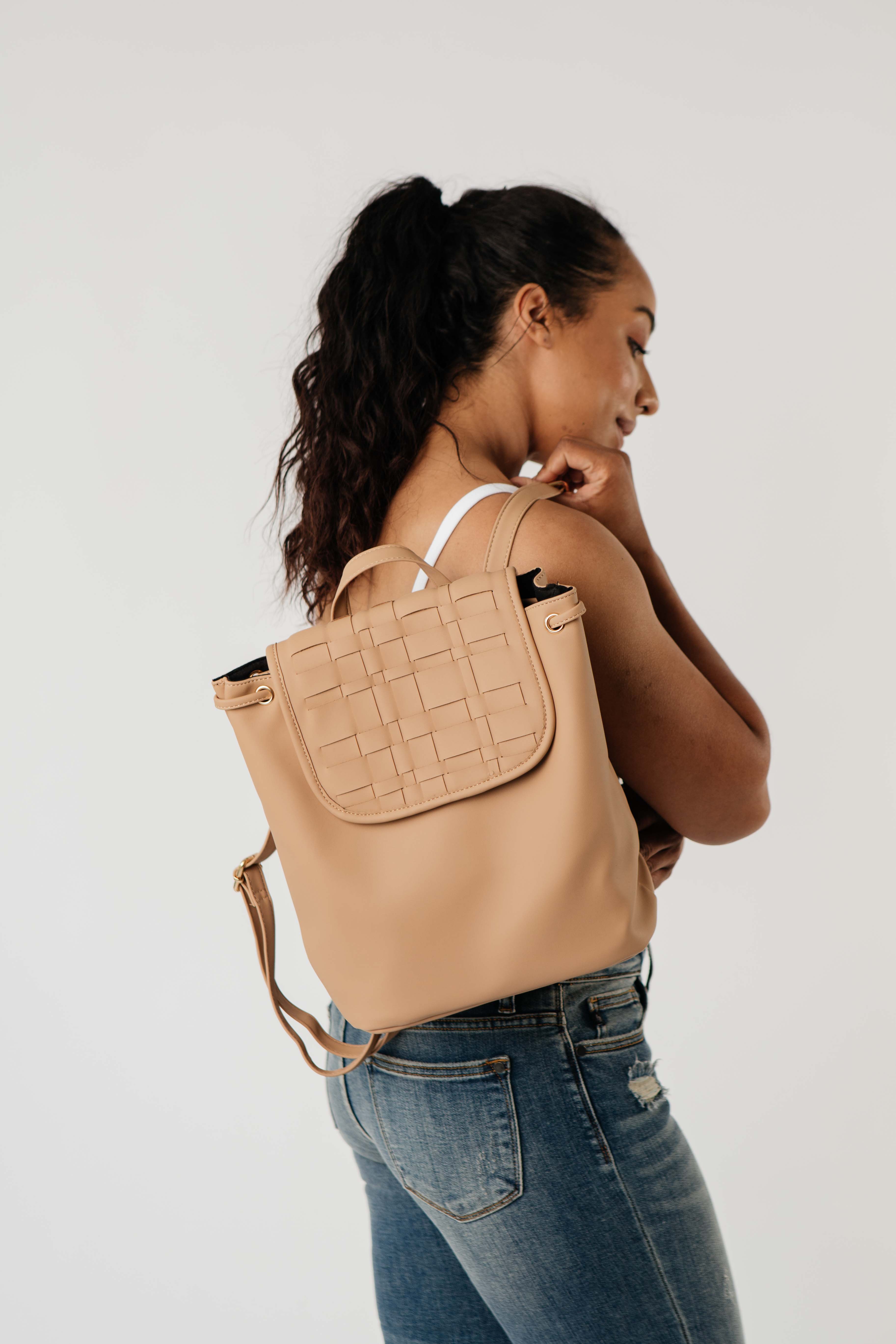 Grab N Go Vegan Leather Backpack