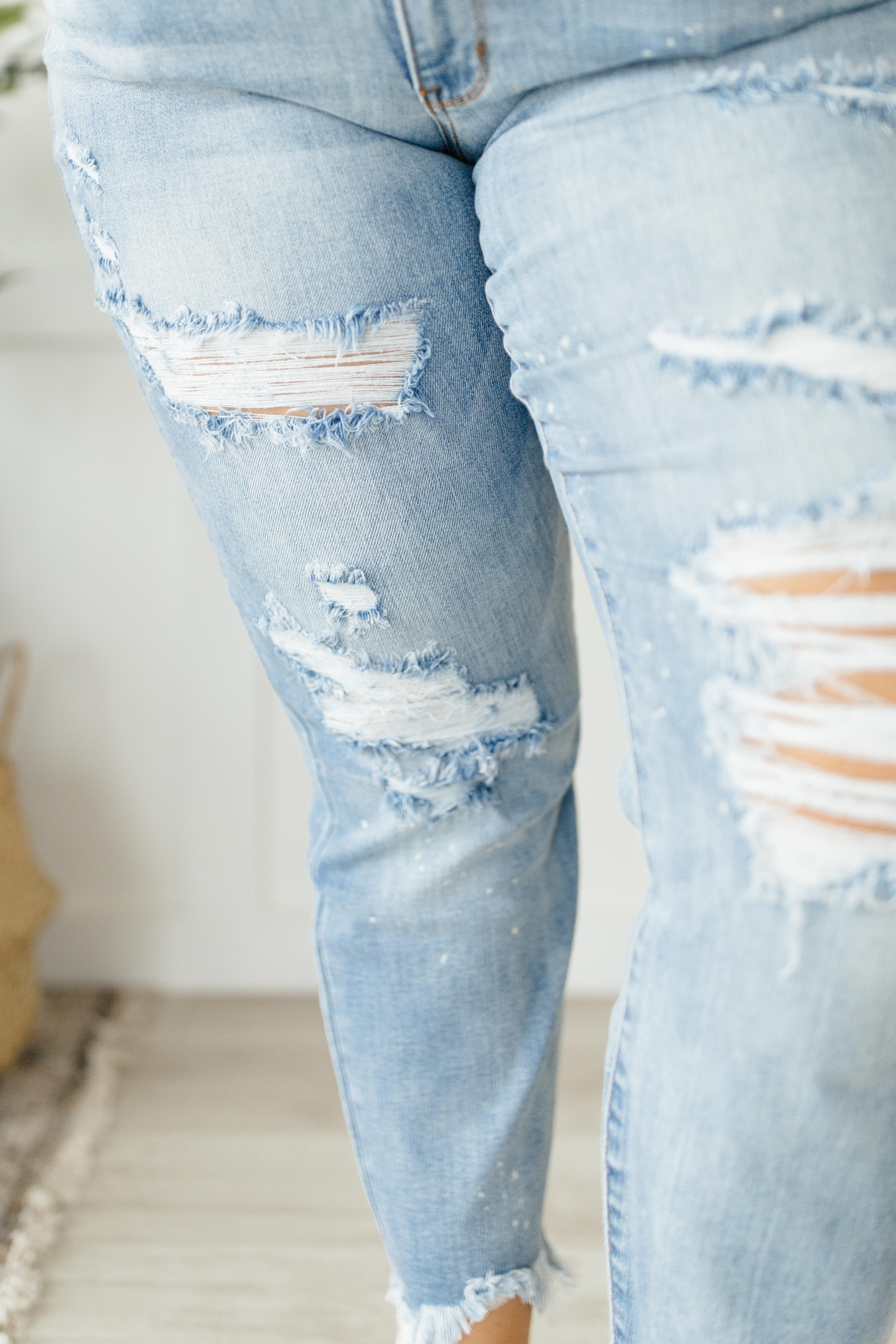 Beach Splash Boyfriend Jeans