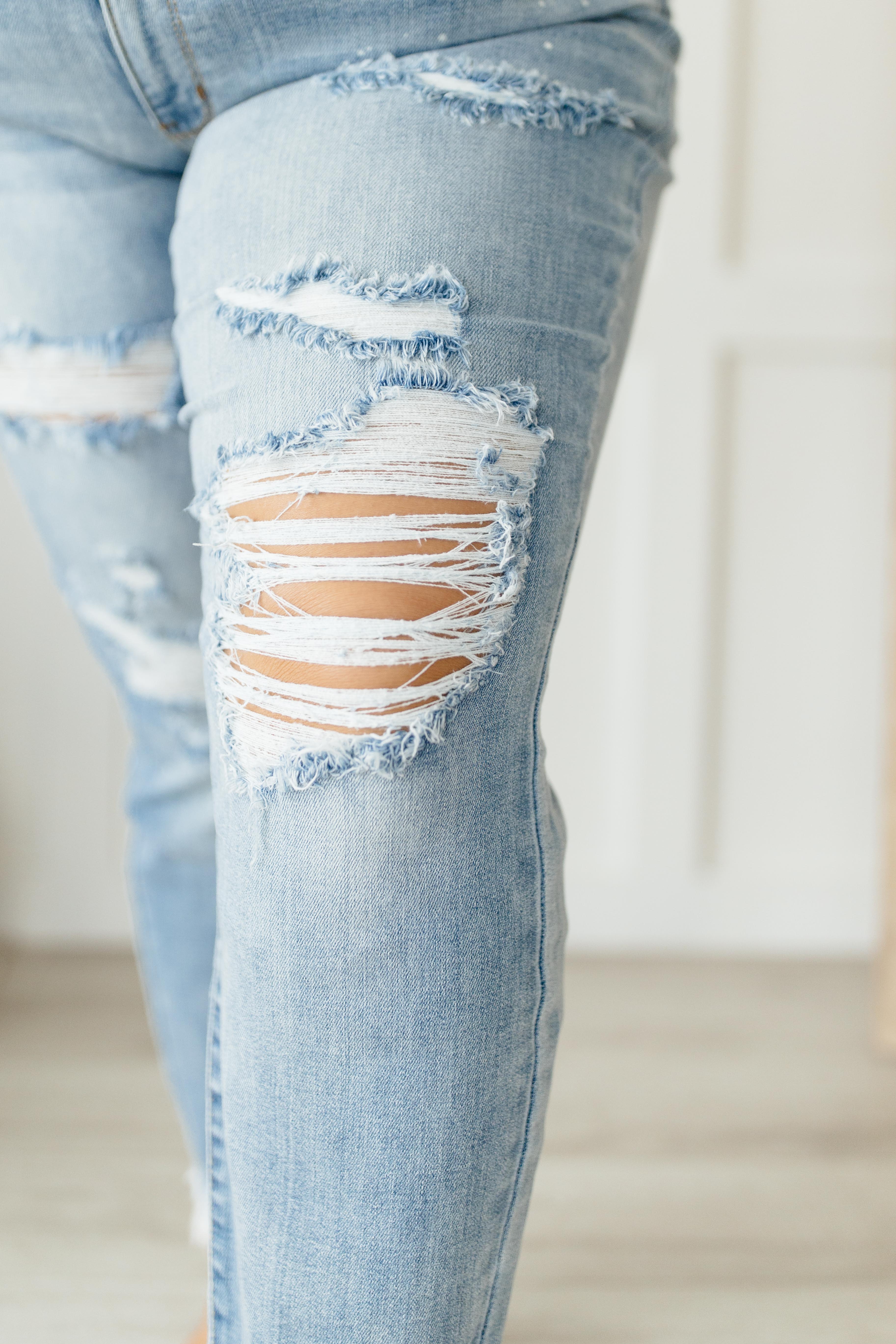 Beach Splash Boyfriend Jeans