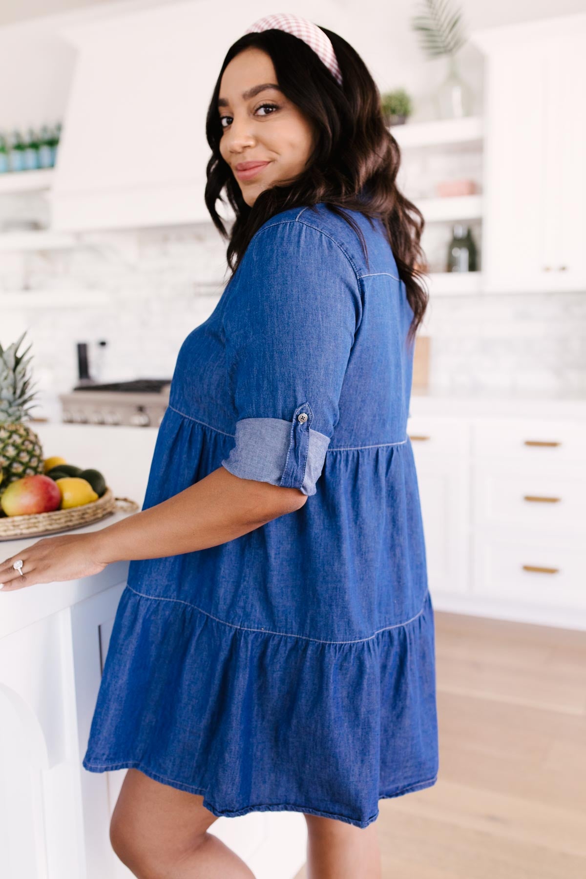 Blue Jean Baby Button Down Dress