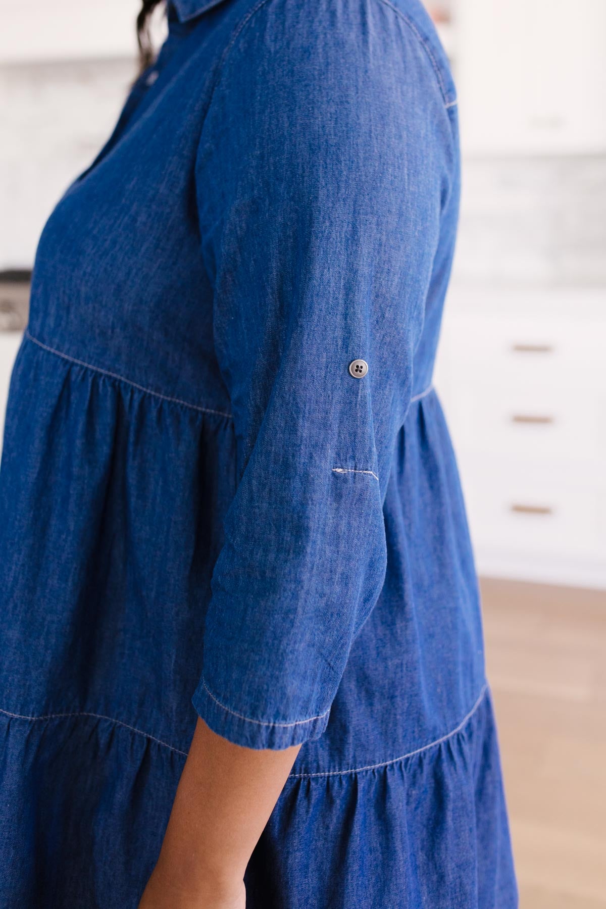 Blue Jean Baby Button Down Dress