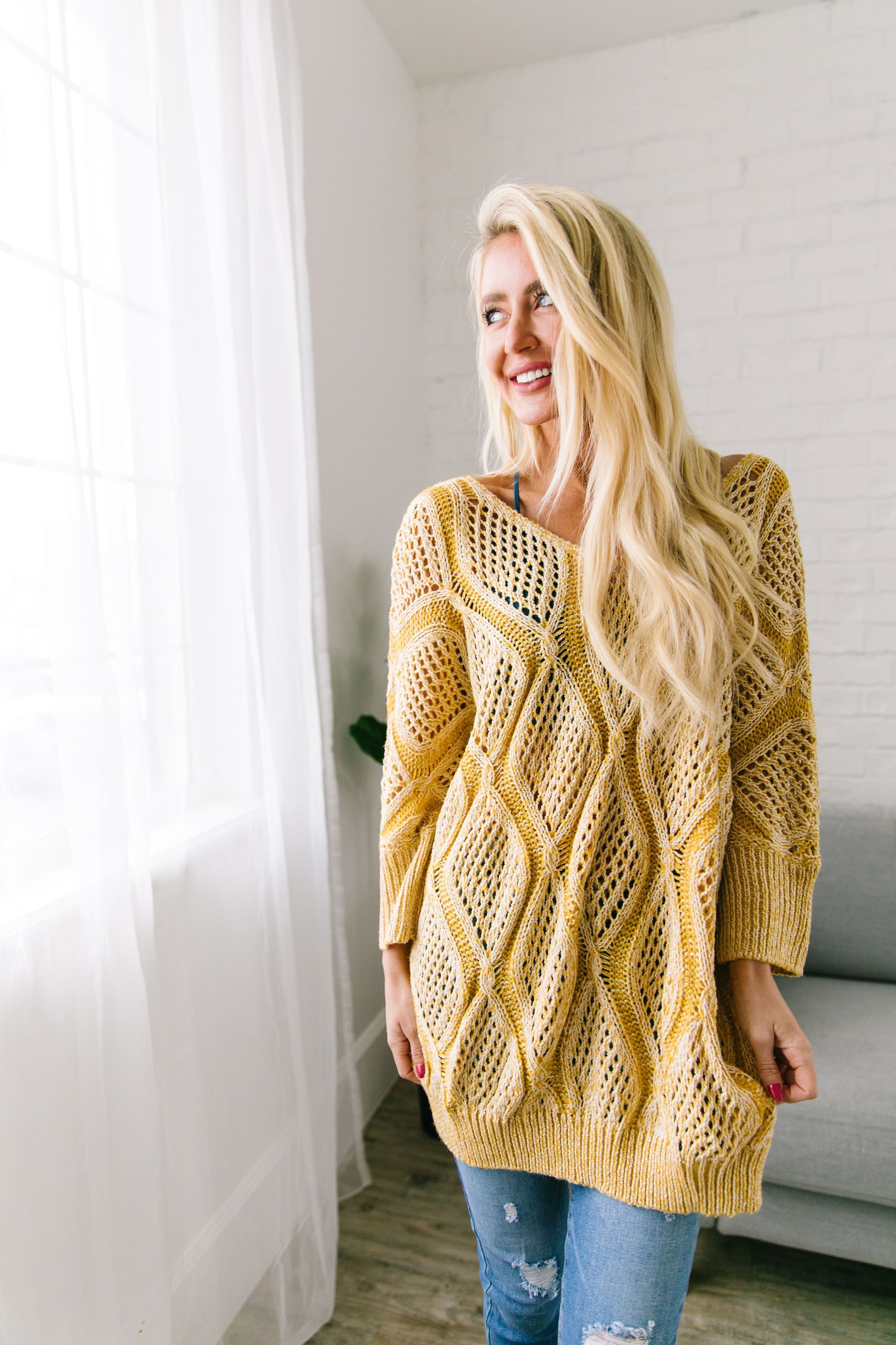 Bring On The Sun Spring Sweater - ALL SALES FINAL