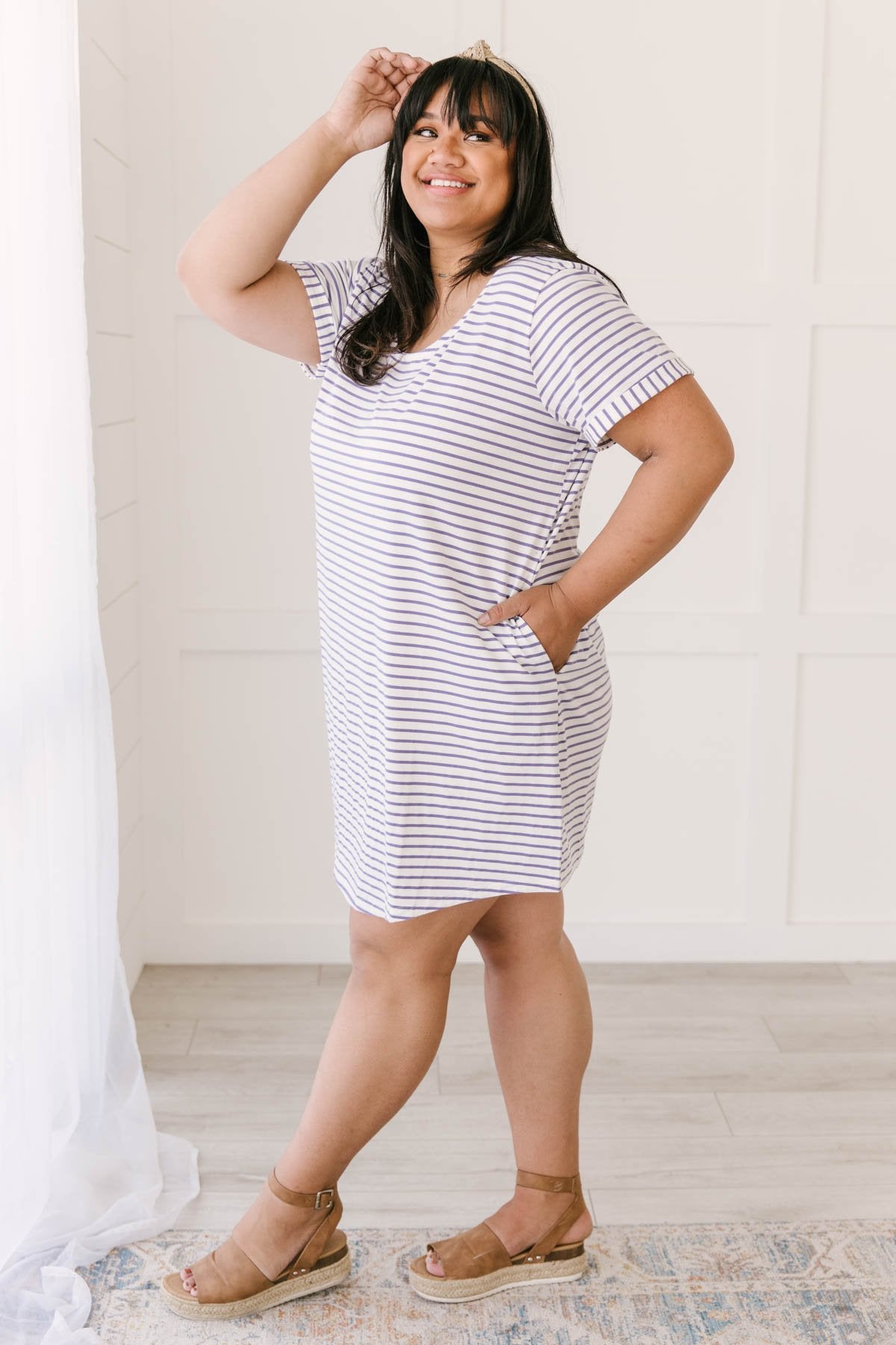 Buttoned To A T-Shirt Dress