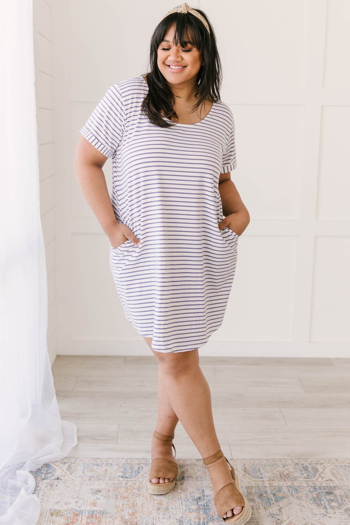 Buttoned To A T-Shirt Dress