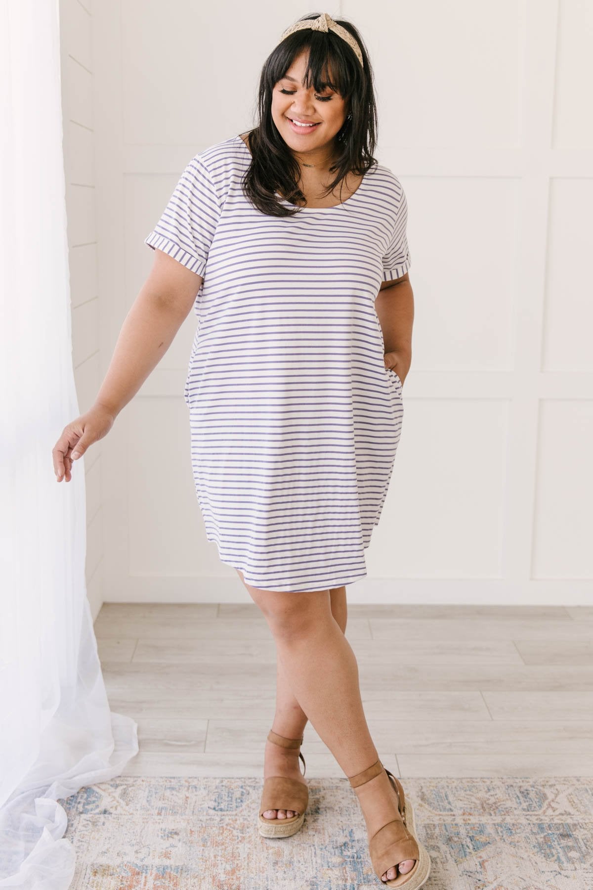 Buttoned To A T-Shirt Dress