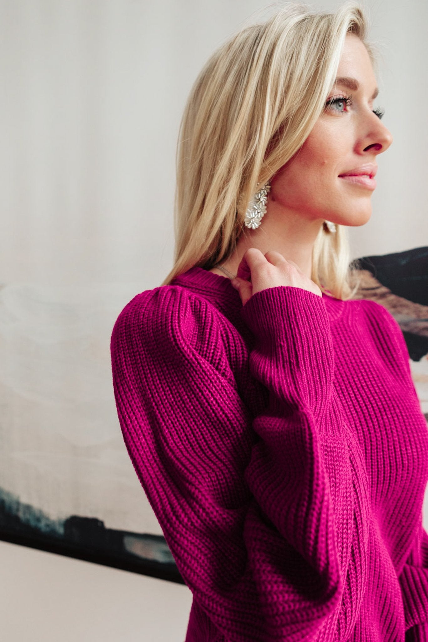 Candy Sweet Sweater in Magenta