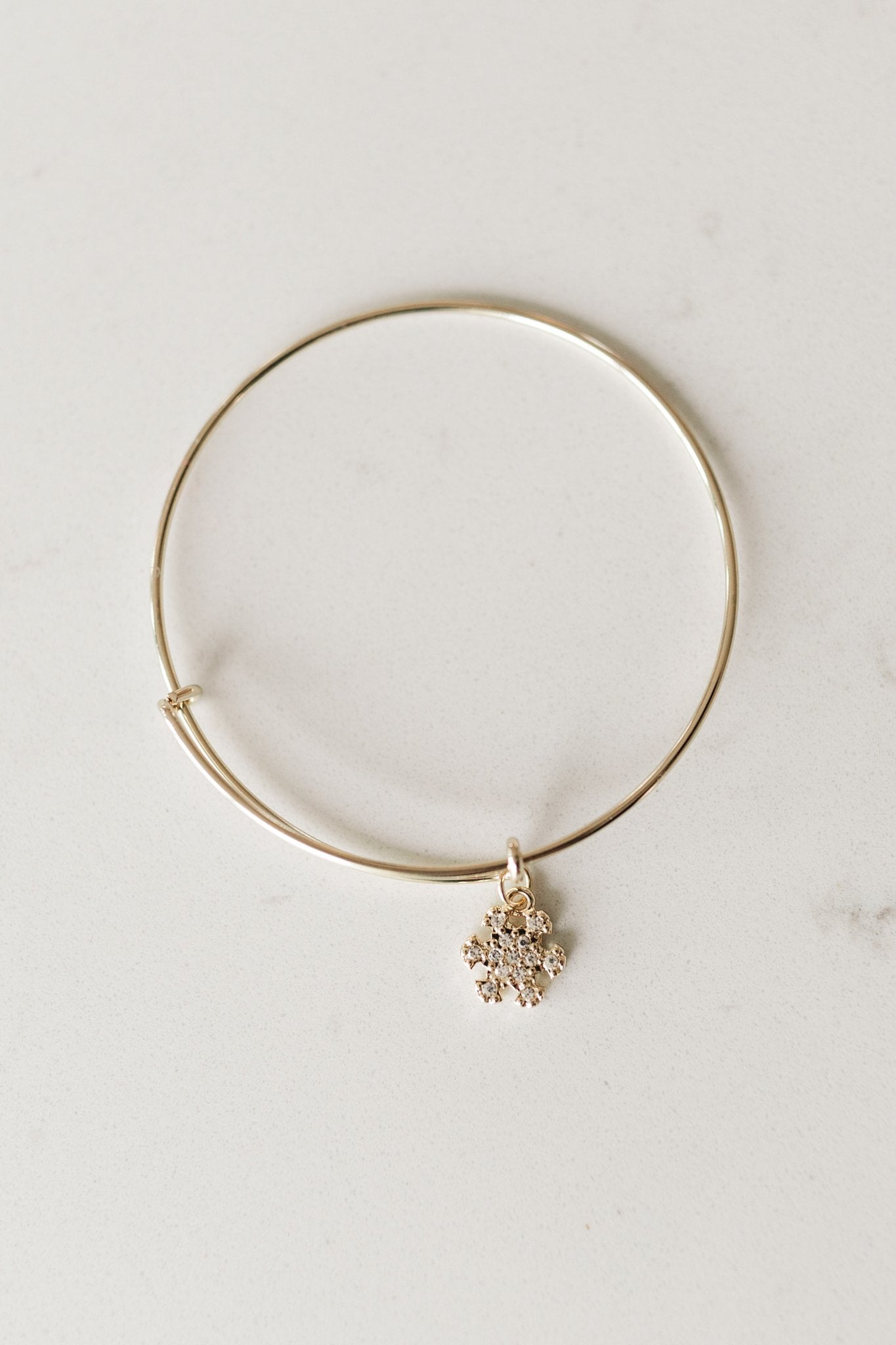 Charming Snowflake Bangle