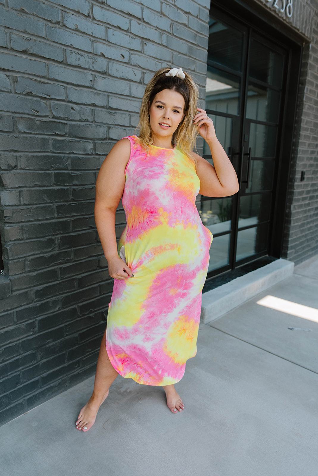 Citrus Splash Tank Dress