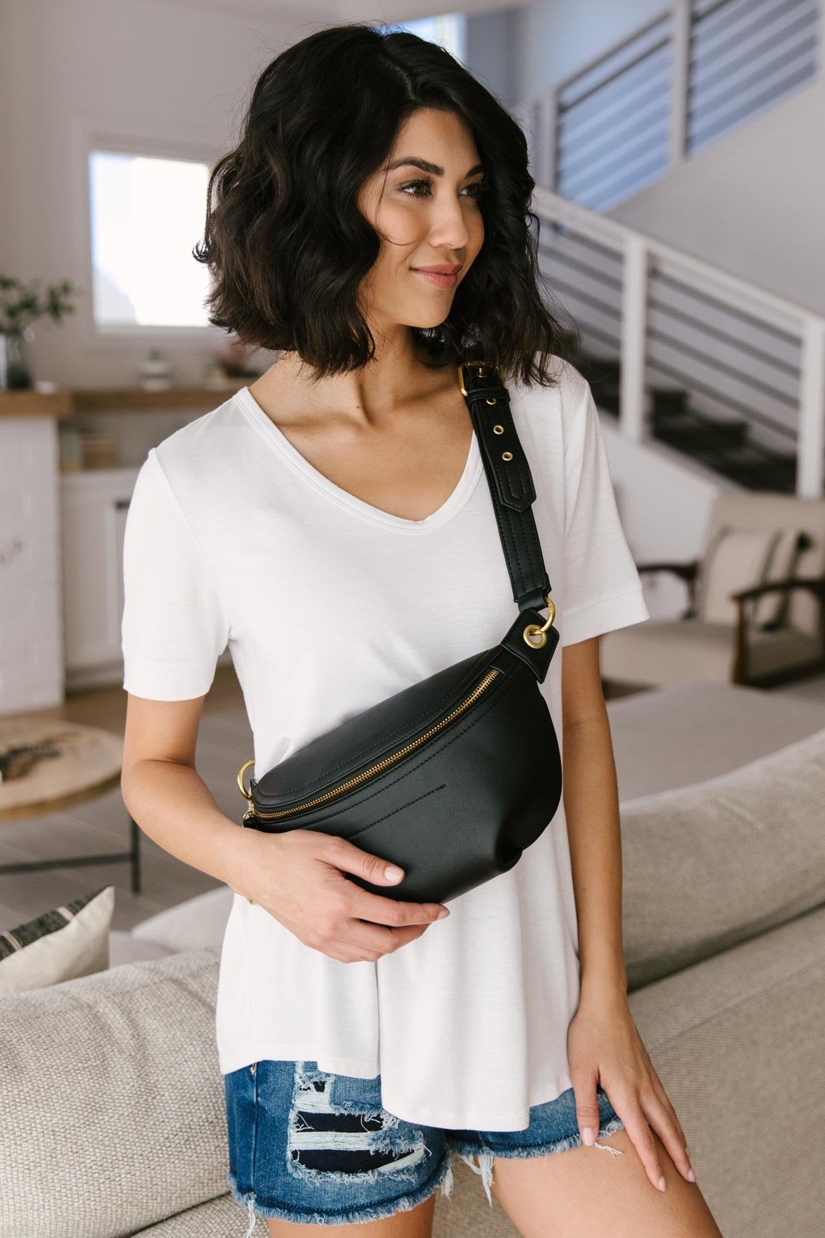 Crossbody Summer Bag in Black