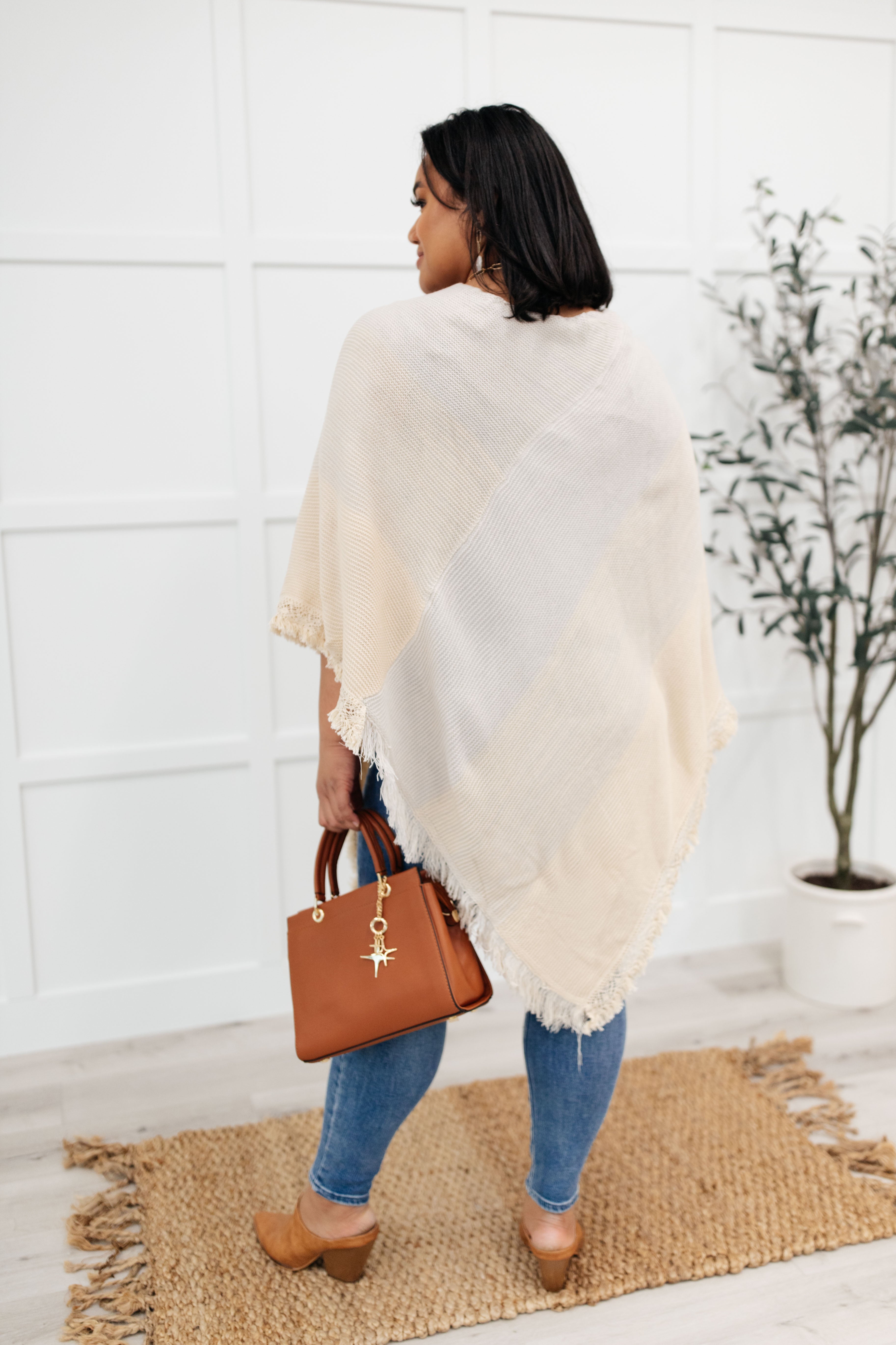 Forever Loved Poncho in Grey