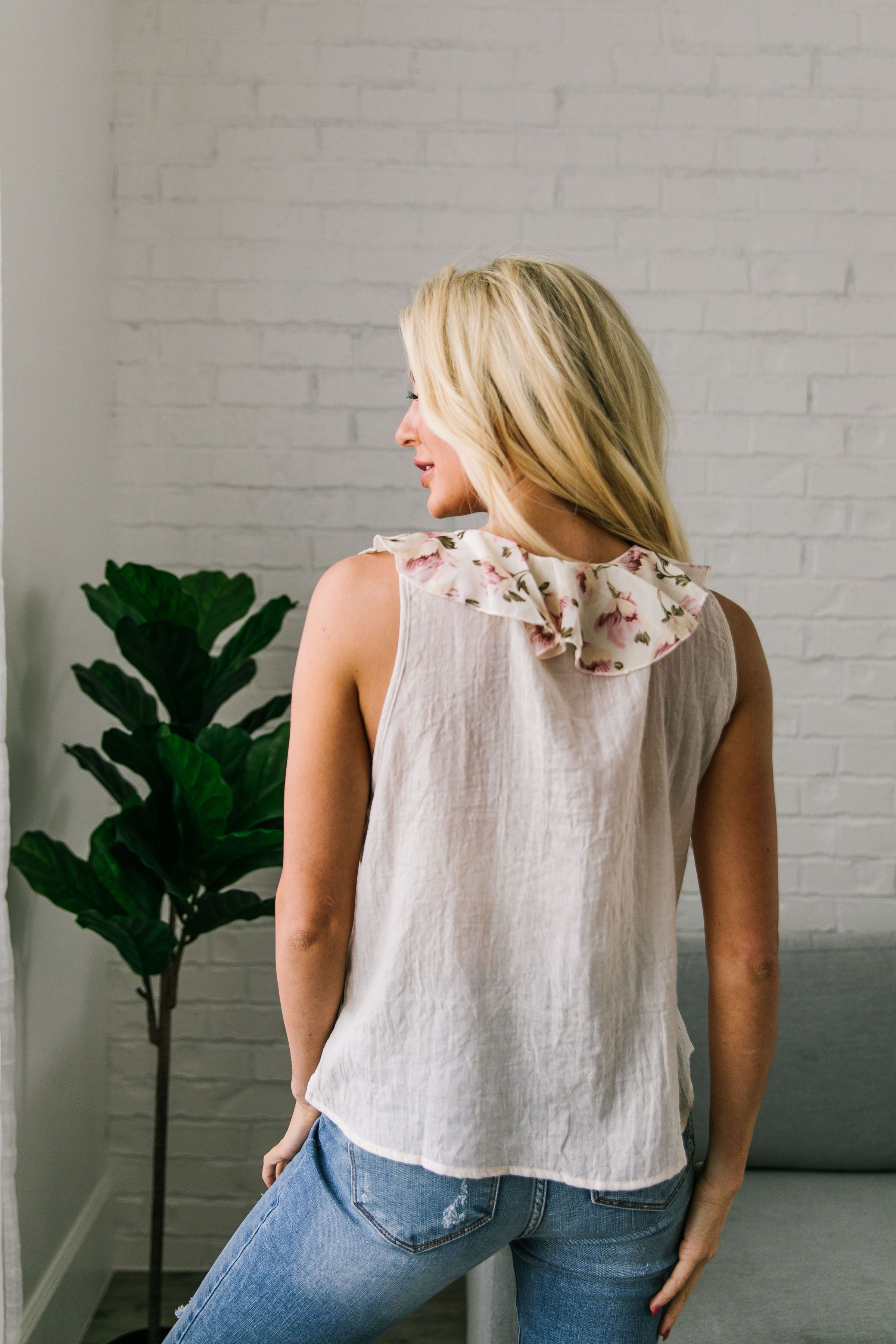 Garden Of Eden Ruffled Top