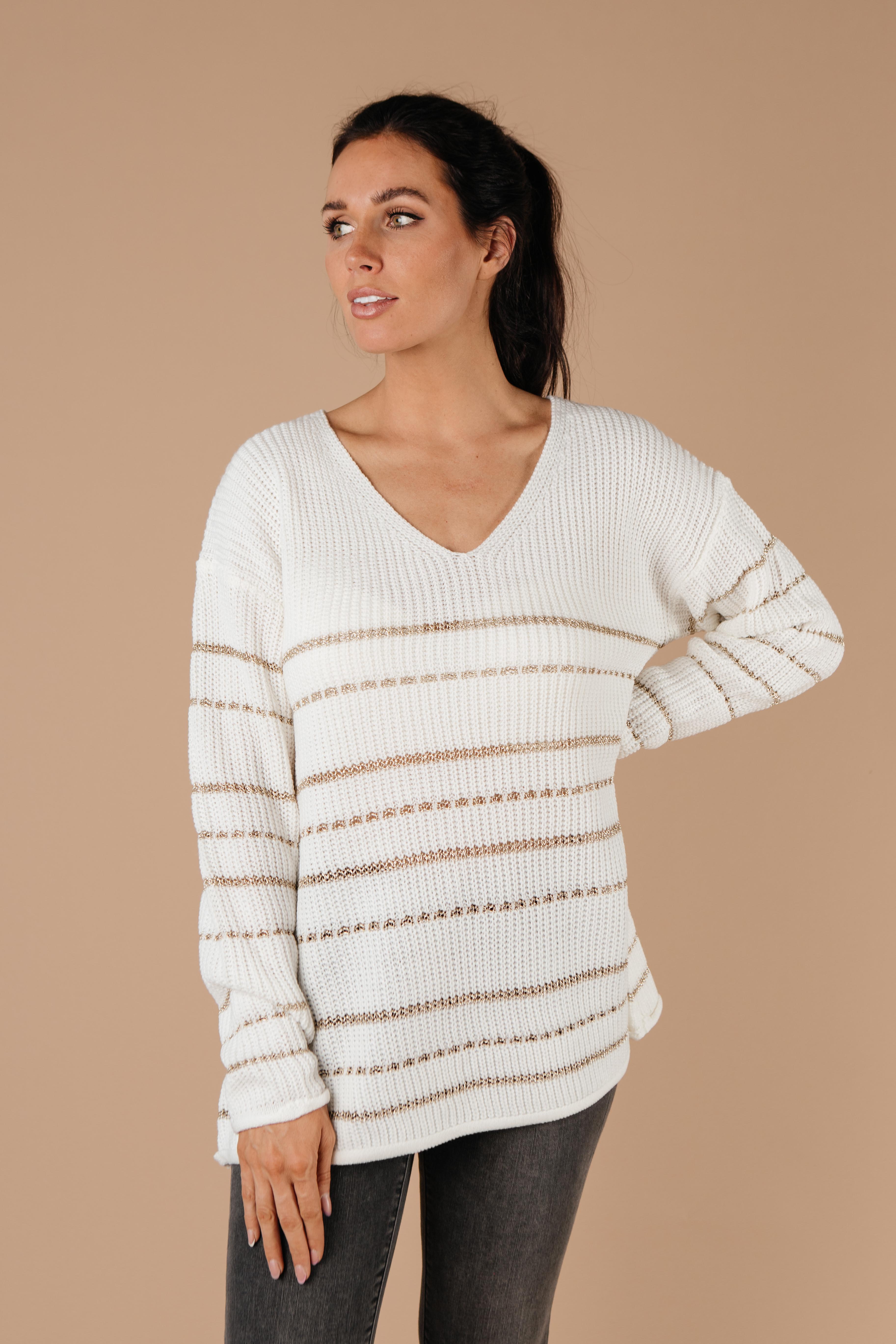 Golden Ticket Striped Sweater