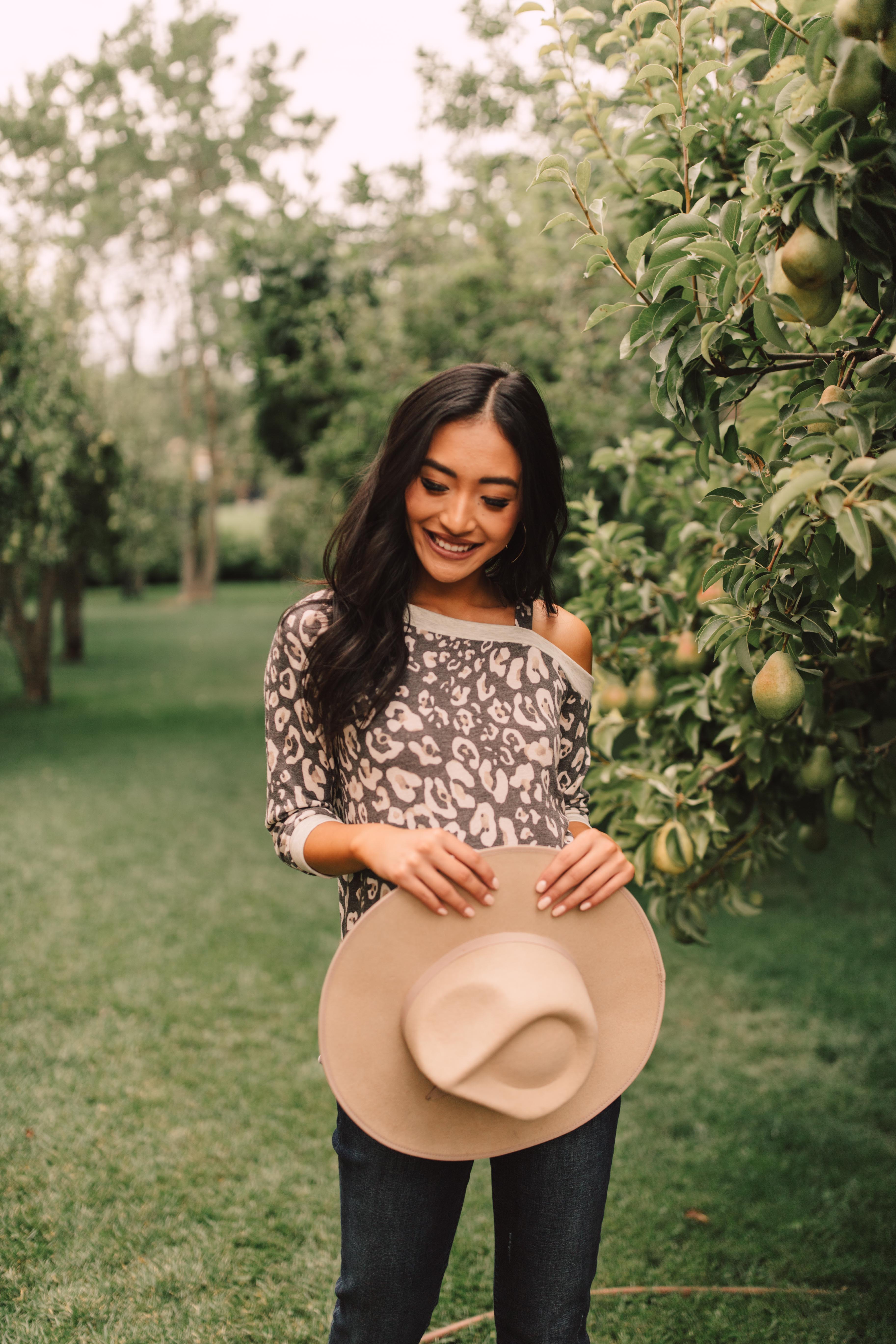 Grin & Bare It Animal Print Top