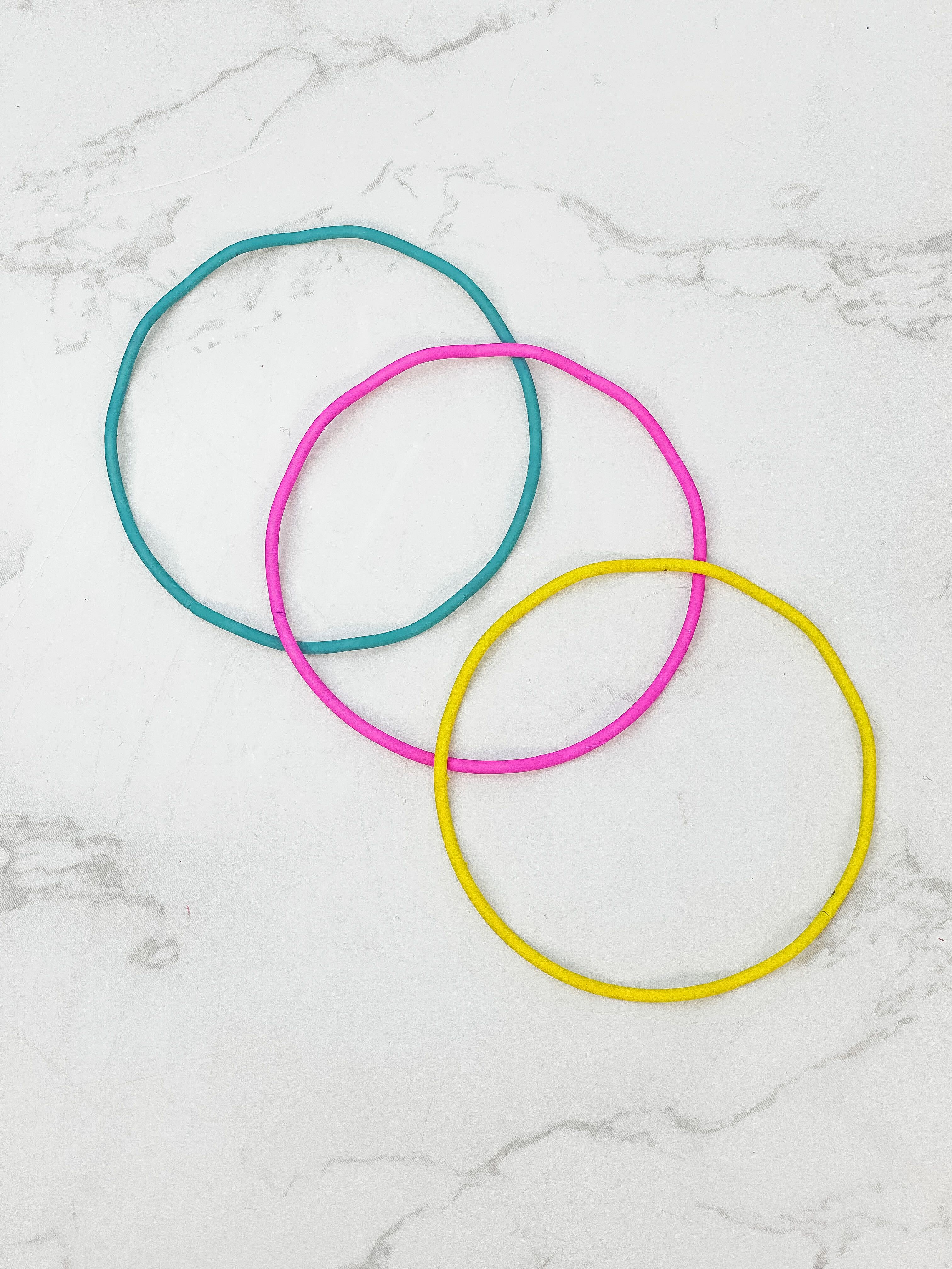 Wave Bangle Set in Two Colors