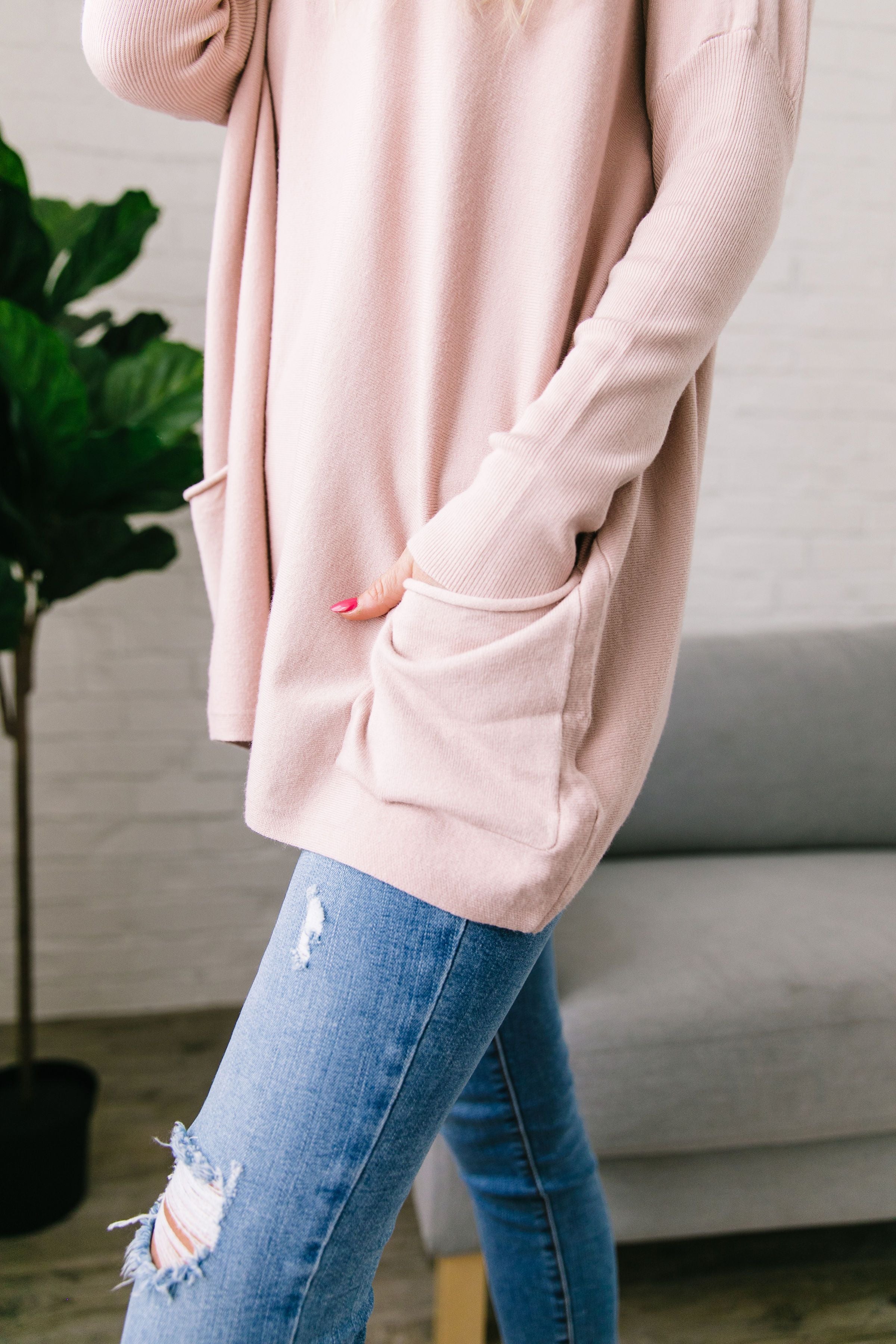 In The Pocket Tunic In Light Pink