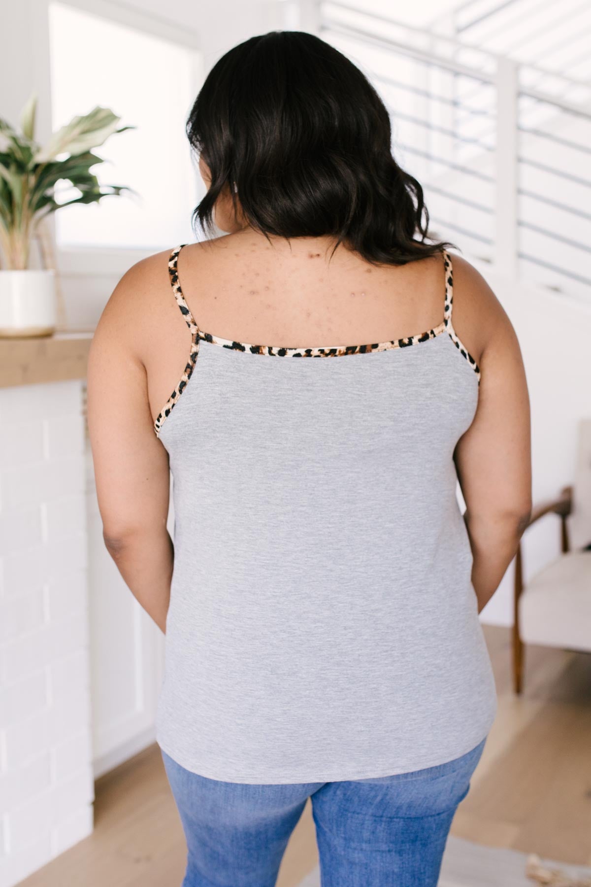 Just A Little Wild Camisole In Heather Gray