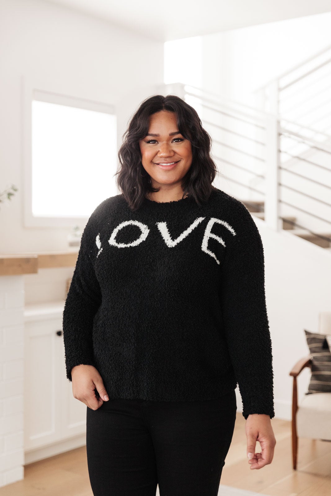 Knit Your Love Sweater in Black