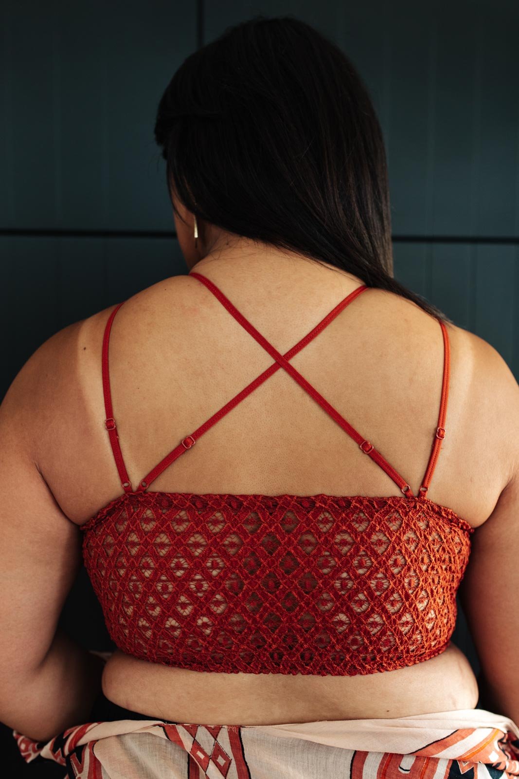 Lacey and Layered Bralette in Red