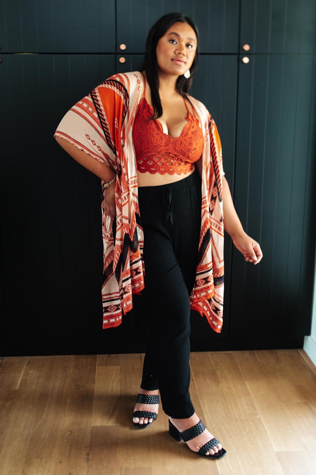 Lacey and Layered Bralette in Red