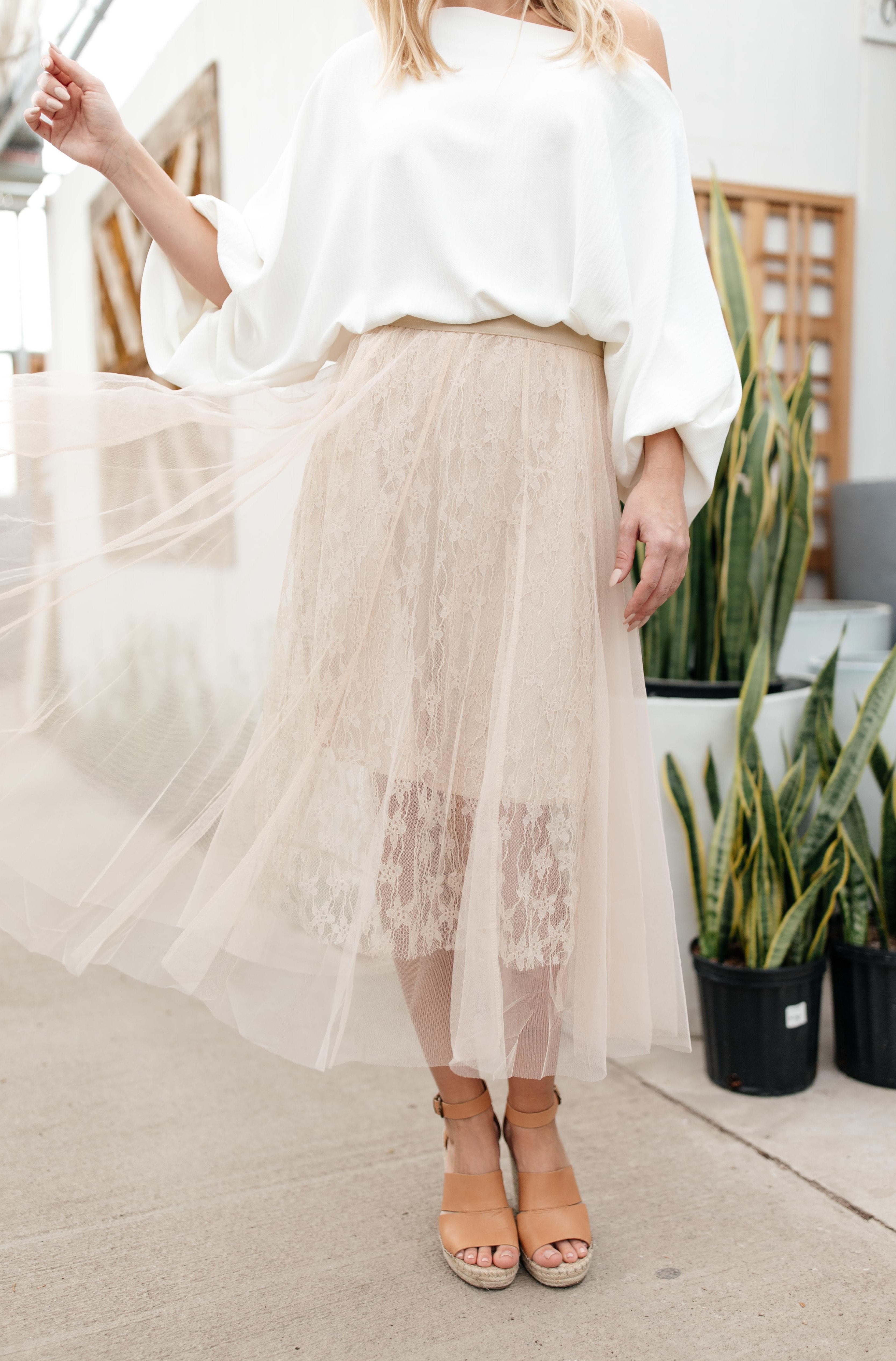 Layered In Lace Skirt