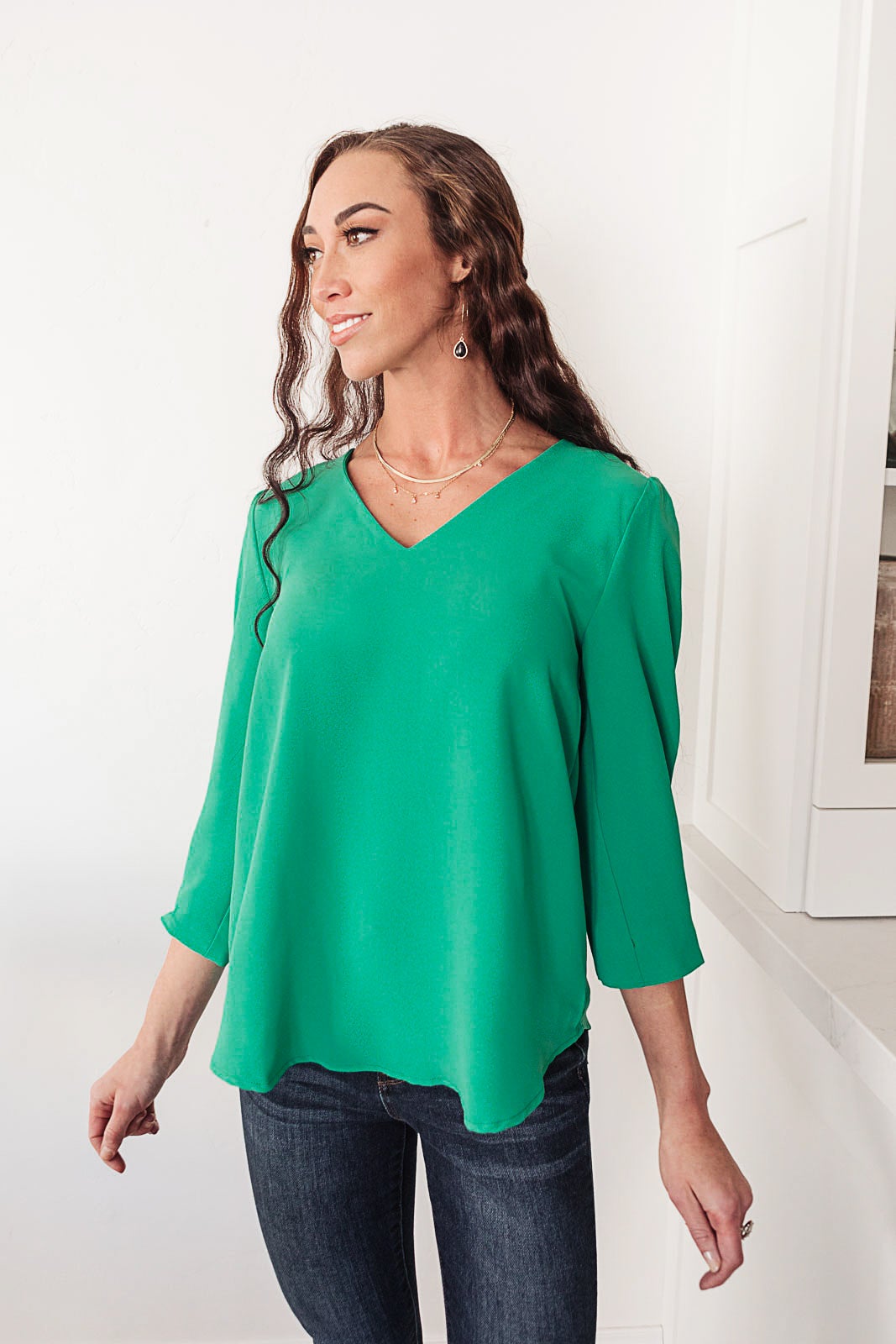 Lucky Chic Top in Kelly Green